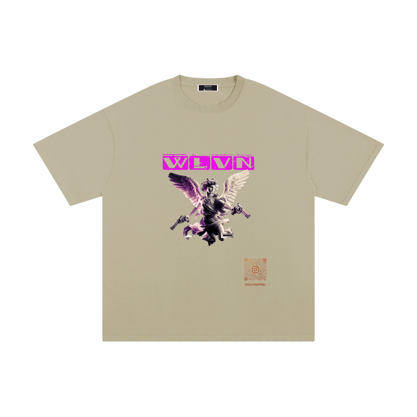 Wolvyn QR Code Pure Cotton T-Shirt - Wolvyn Apparel