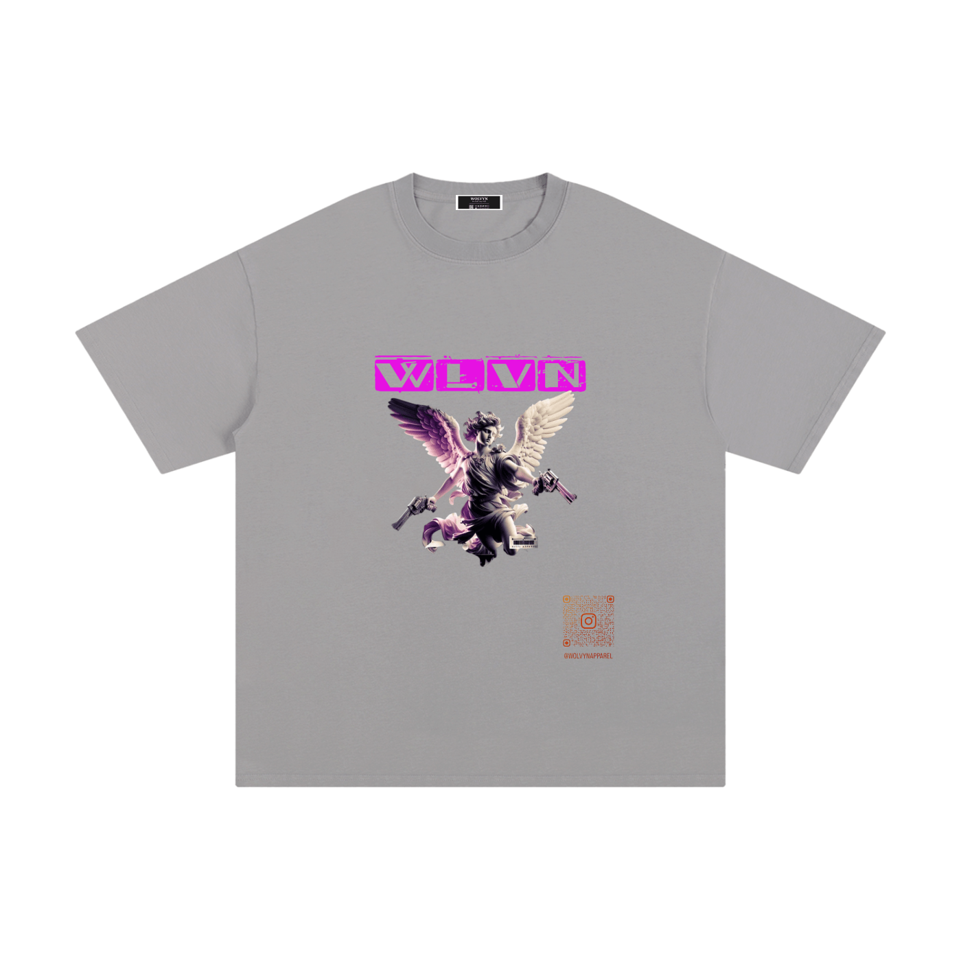 Wolvyn QR Code Pure Cotton T-Shirt - Wolvyn Apparel