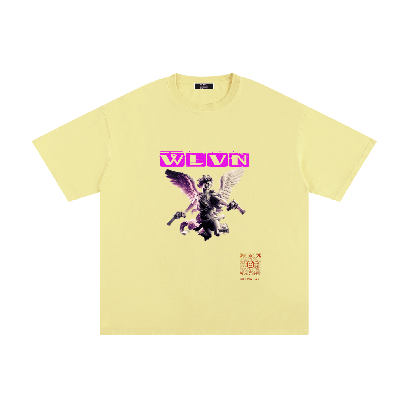 Wolvyn QR Code Pure Cotton T-Shirt - Wolvyn Apparel