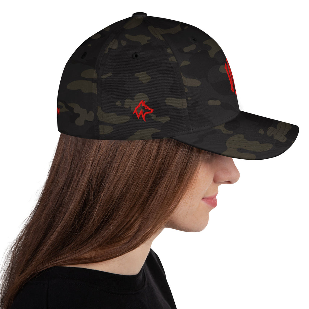Wolvyn Red Stitch Structured Twill Cap - Wolvyn Apparel