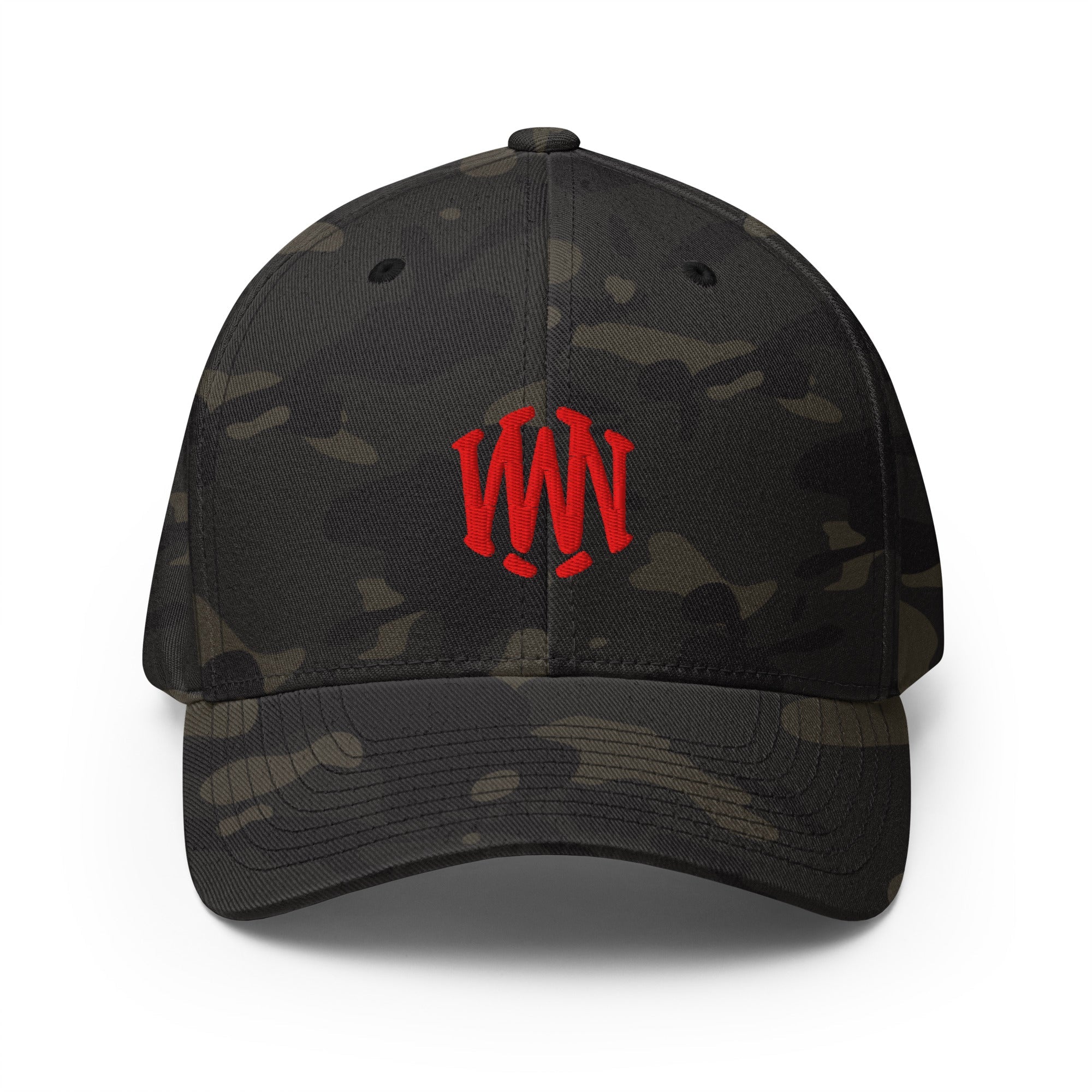 Wolvyn Red Stitch Structured Twill Cap - Wolvyn Apparel