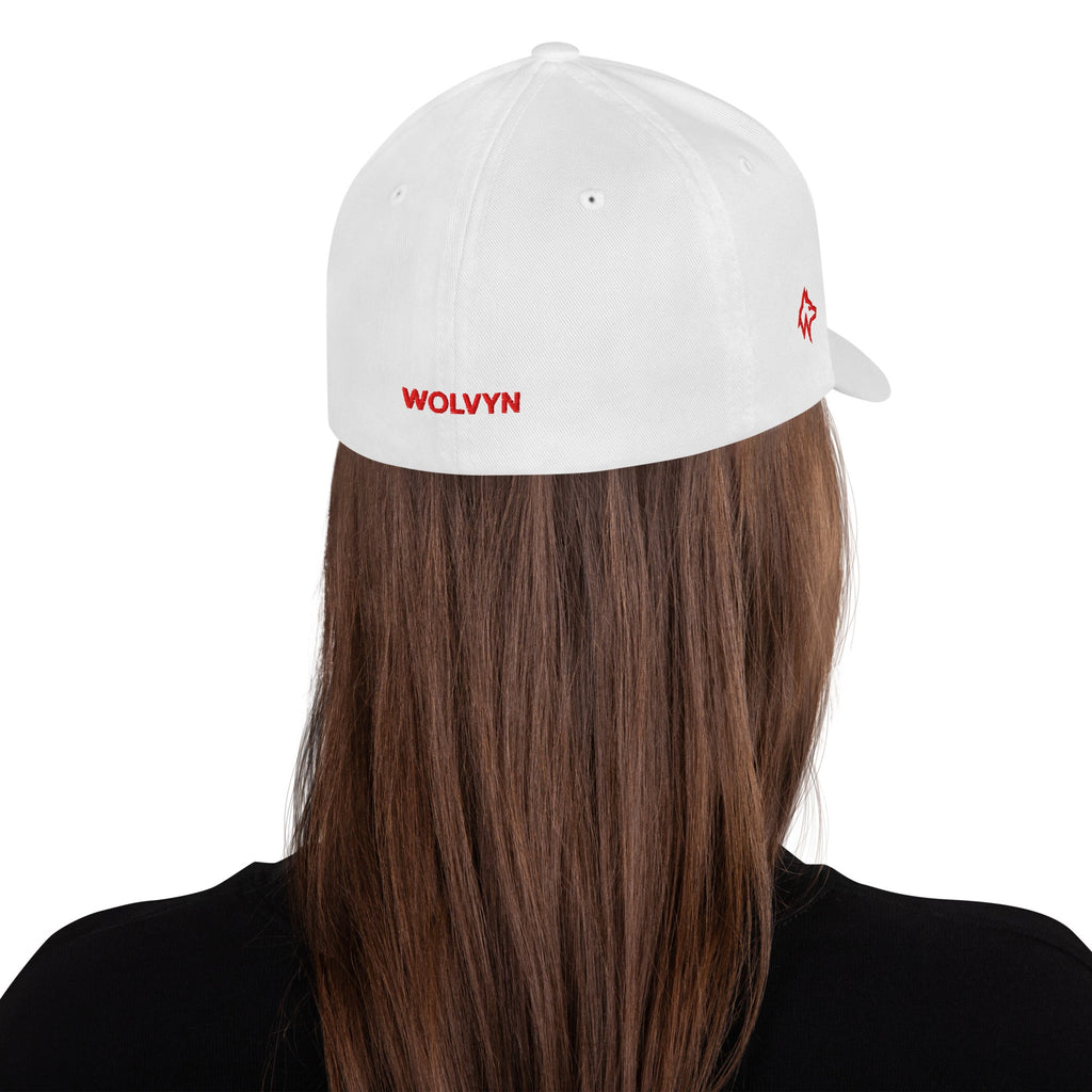 Wolvyn Red Stitch Structured Twill Cap - Wolvyn Apparel
