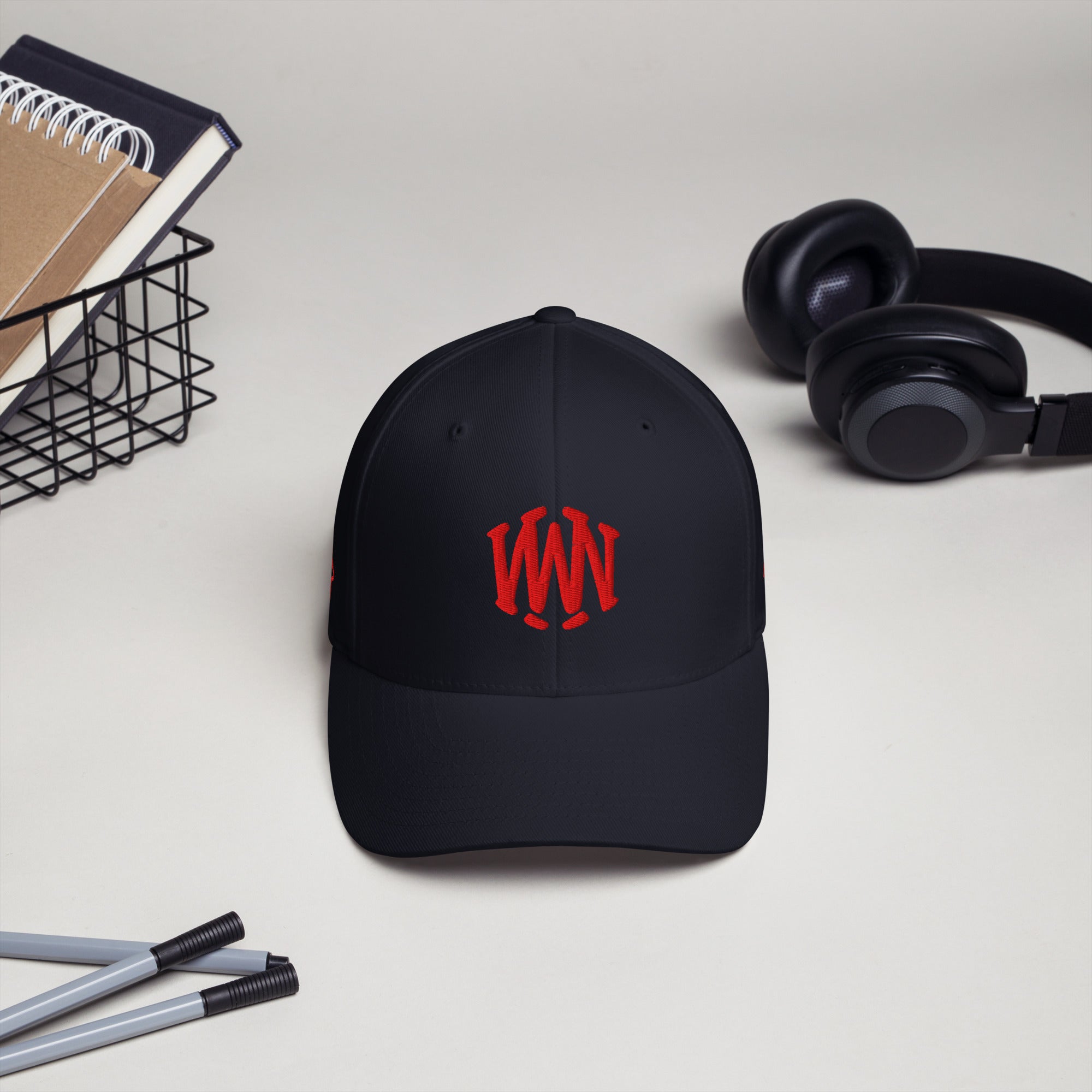 Wolvyn Red Stitch Structured Twill Cap - Wolvyn Apparel