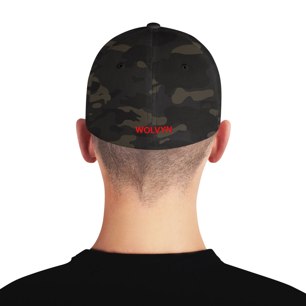 Wolvyn Red Stitch Structured Twill Cap - Wolvyn Apparel