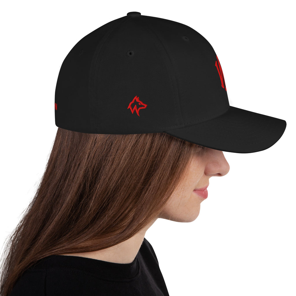 Wolvyn Red Stitch Structured Twill Cap - Wolvyn Apparel
