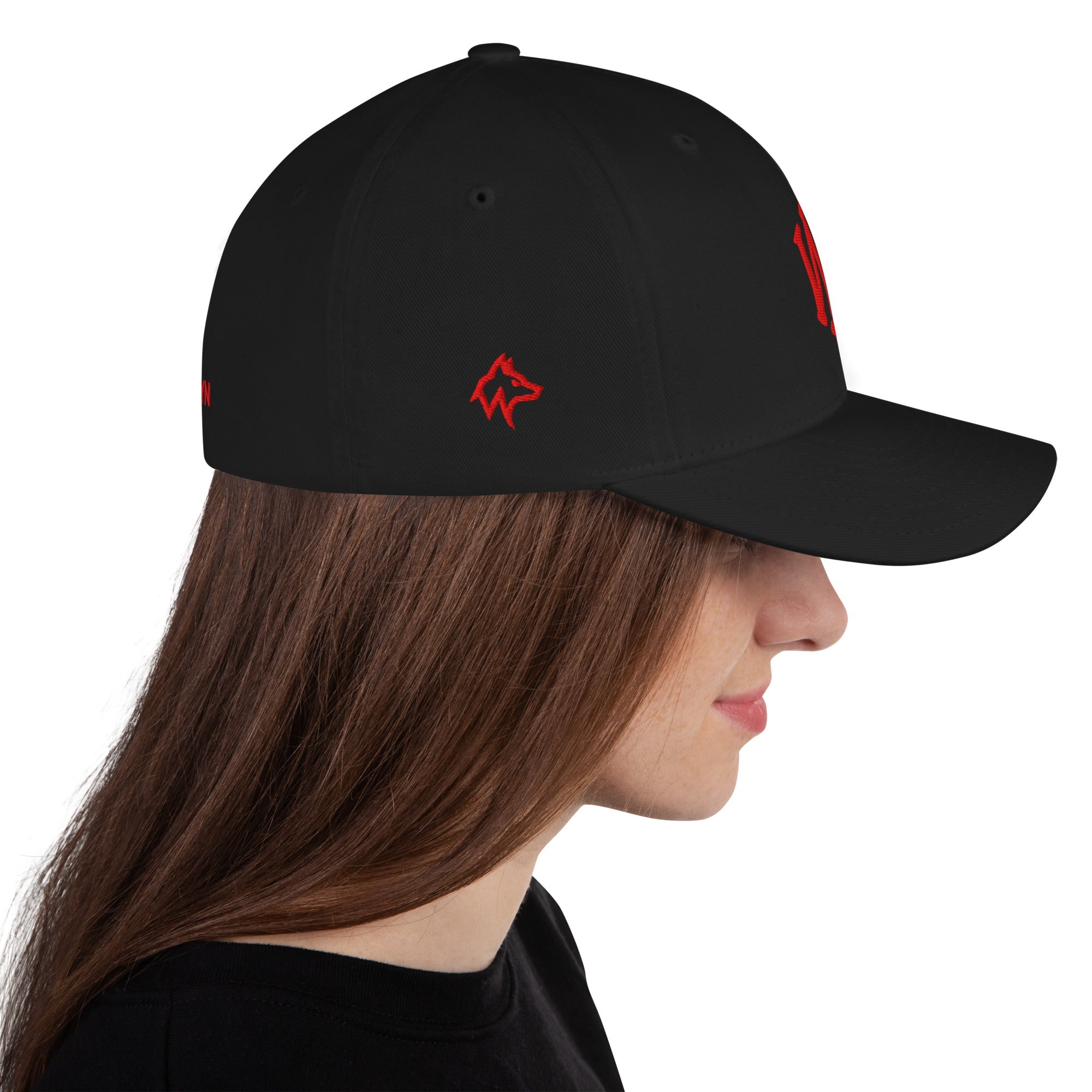 Wolvyn Red Stitch Structured Twill Cap - Wolvyn Apparel