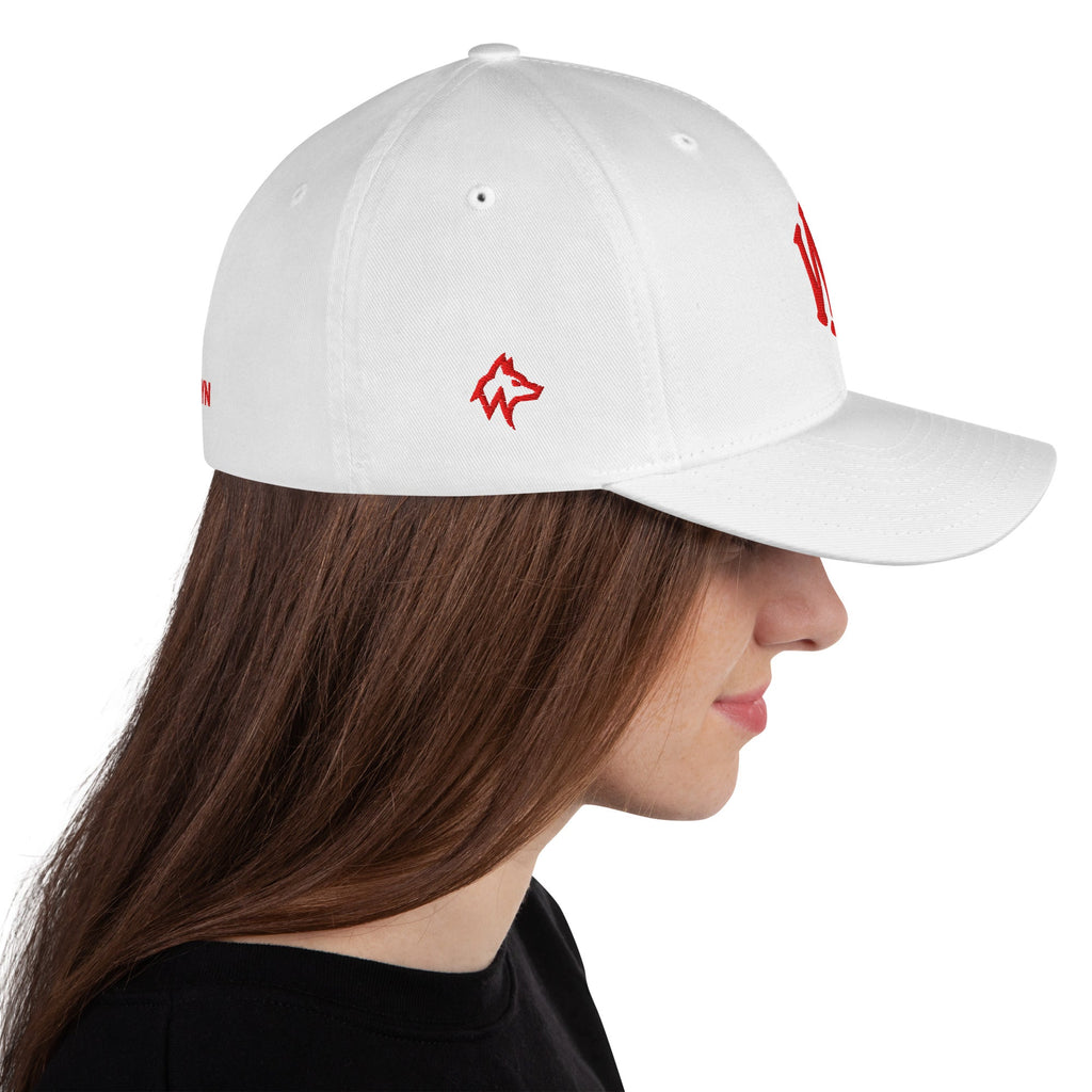 Wolvyn Red Stitch Structured Twill Cap - Wolvyn Apparel