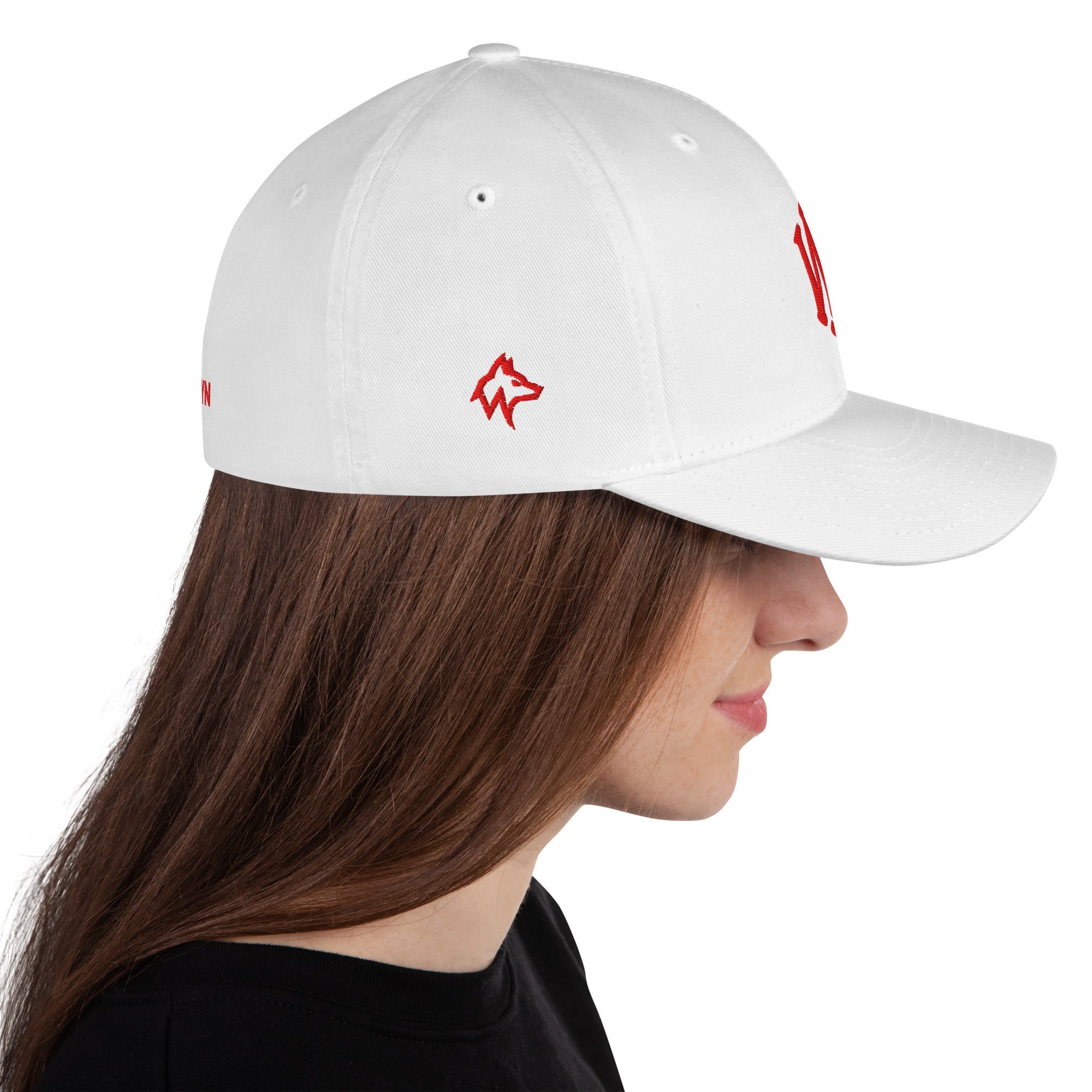 Wolvyn Red Stitch Structured Twill Cap - Wolvyn Apparel