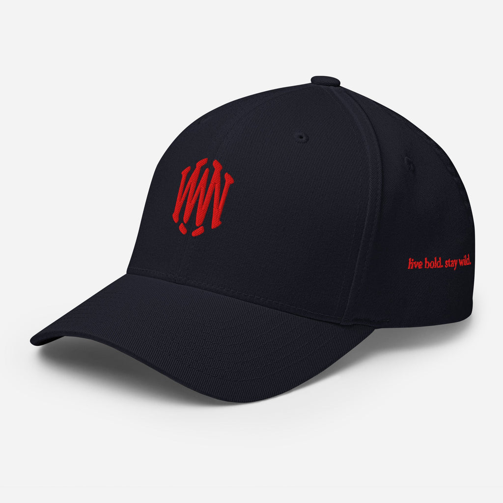 Wolvyn Red Stitch Structured Twill Cap - Wolvyn Apparel