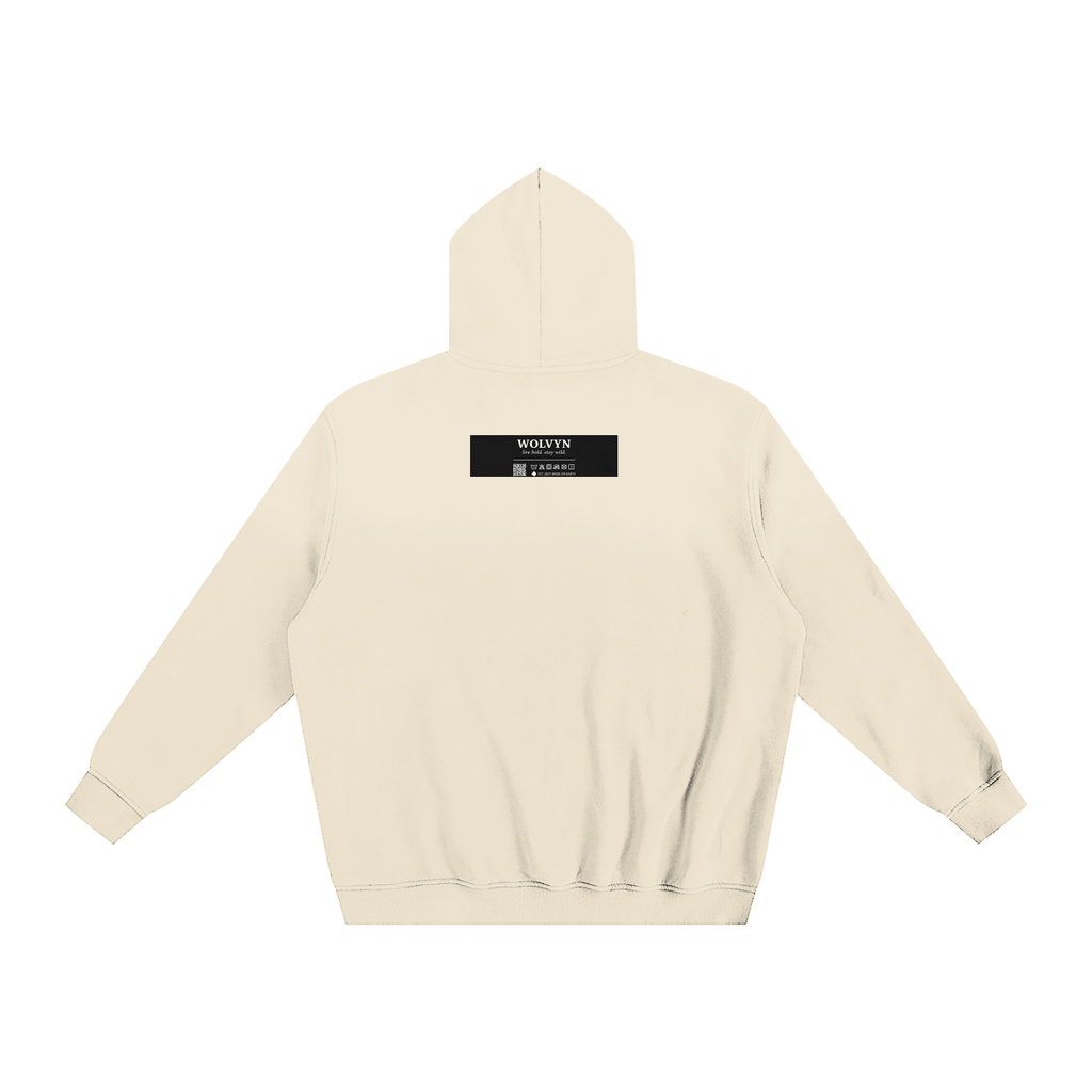 Wolvyn Red Wolf Sunfade Fleeced Hoodie - Wolvyn Apparel