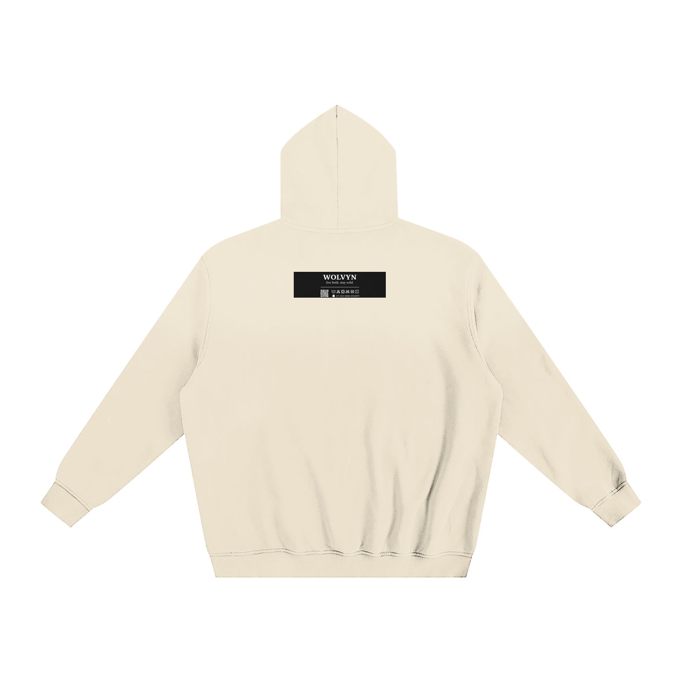 Wolvyn Red Wolf Sunfade Fleeced Hoodie - Wolvyn Apparel