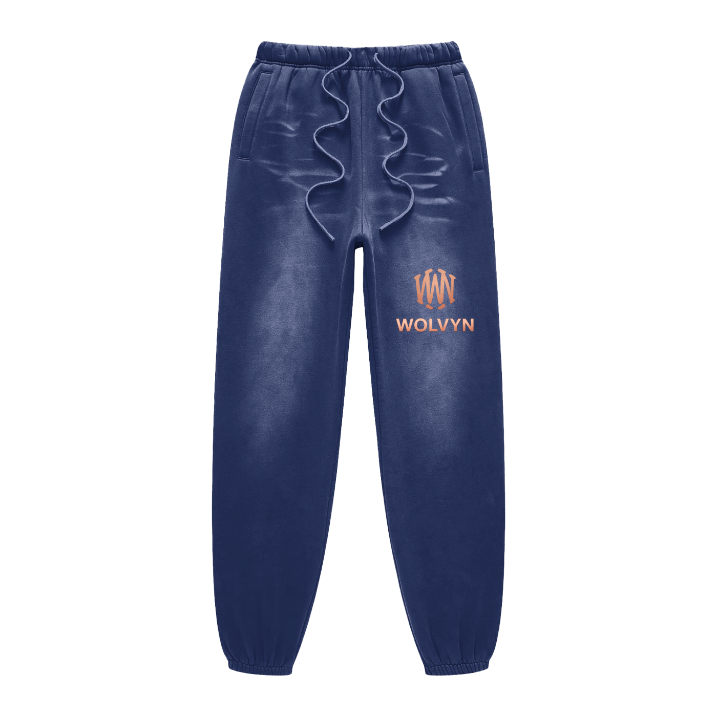 Wolvyn Rose Gold Sunfade Fleeced Sweatpants - Wolvyn Apparel
