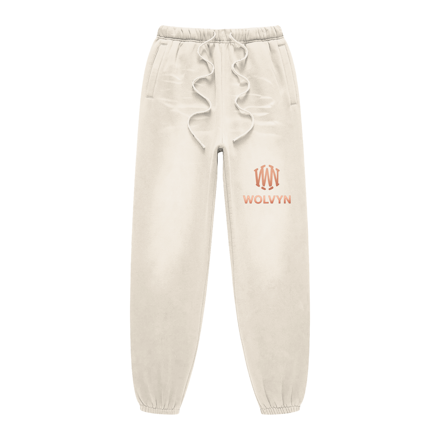Wolvyn Rose Gold Sunfade Fleeced Sweatpants - Wolvyn Apparel