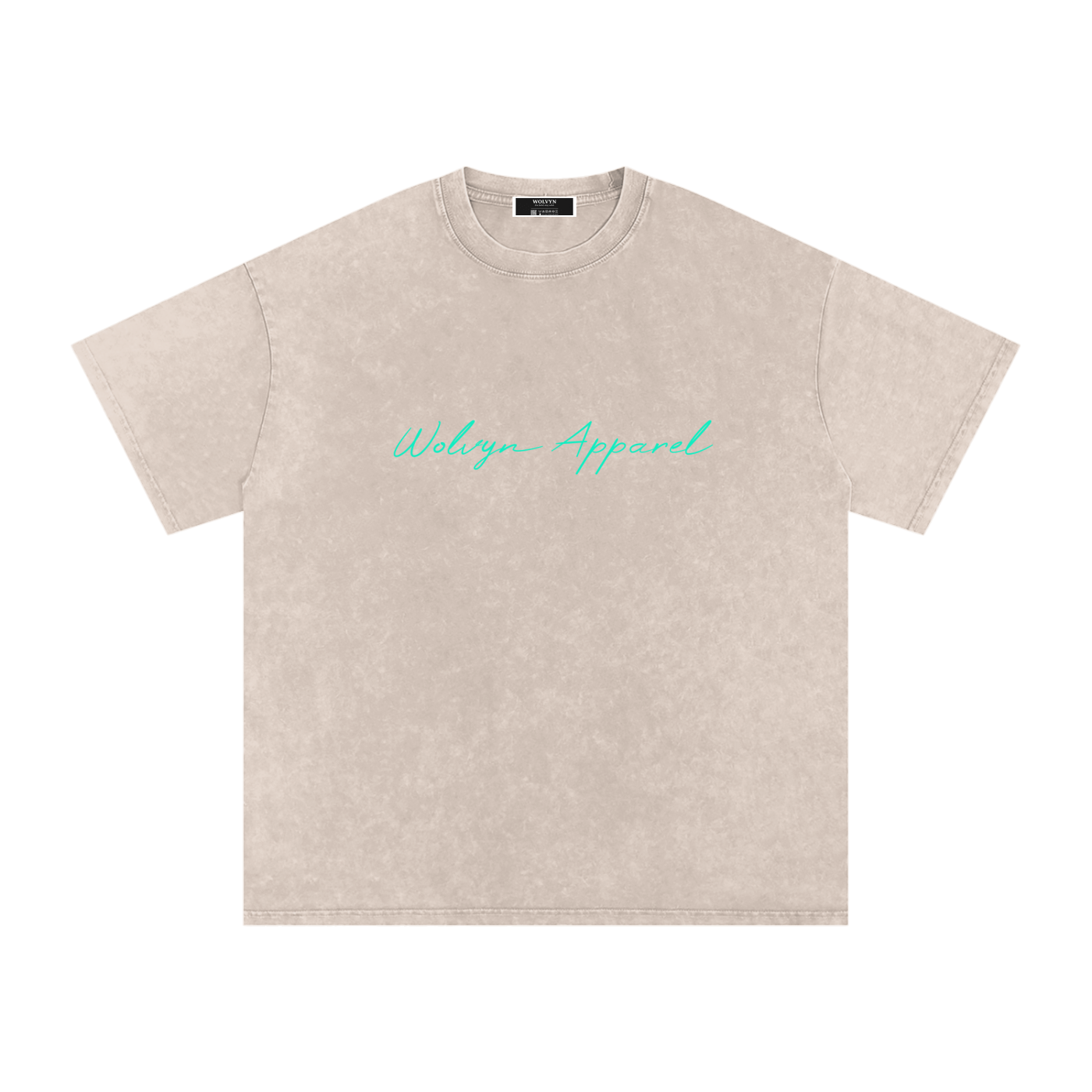 Wolvyn Signature Snow Washed Oversized Cotton T-Shirt - Wolvyn Apparel