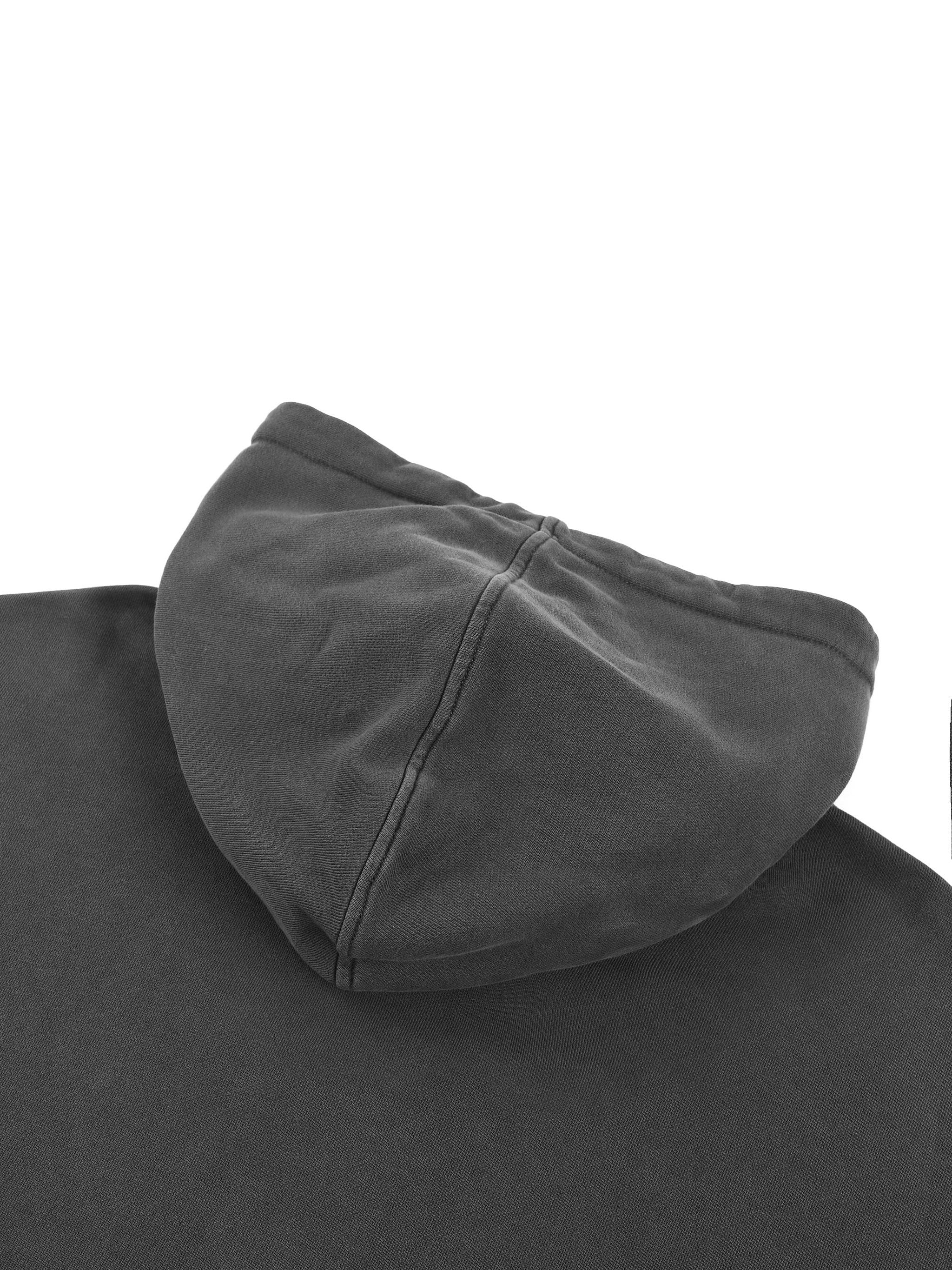 Wolvyn Sneakers Snow Washed Raw Edge Double Layered Hoodie - Wolvyn Apparel