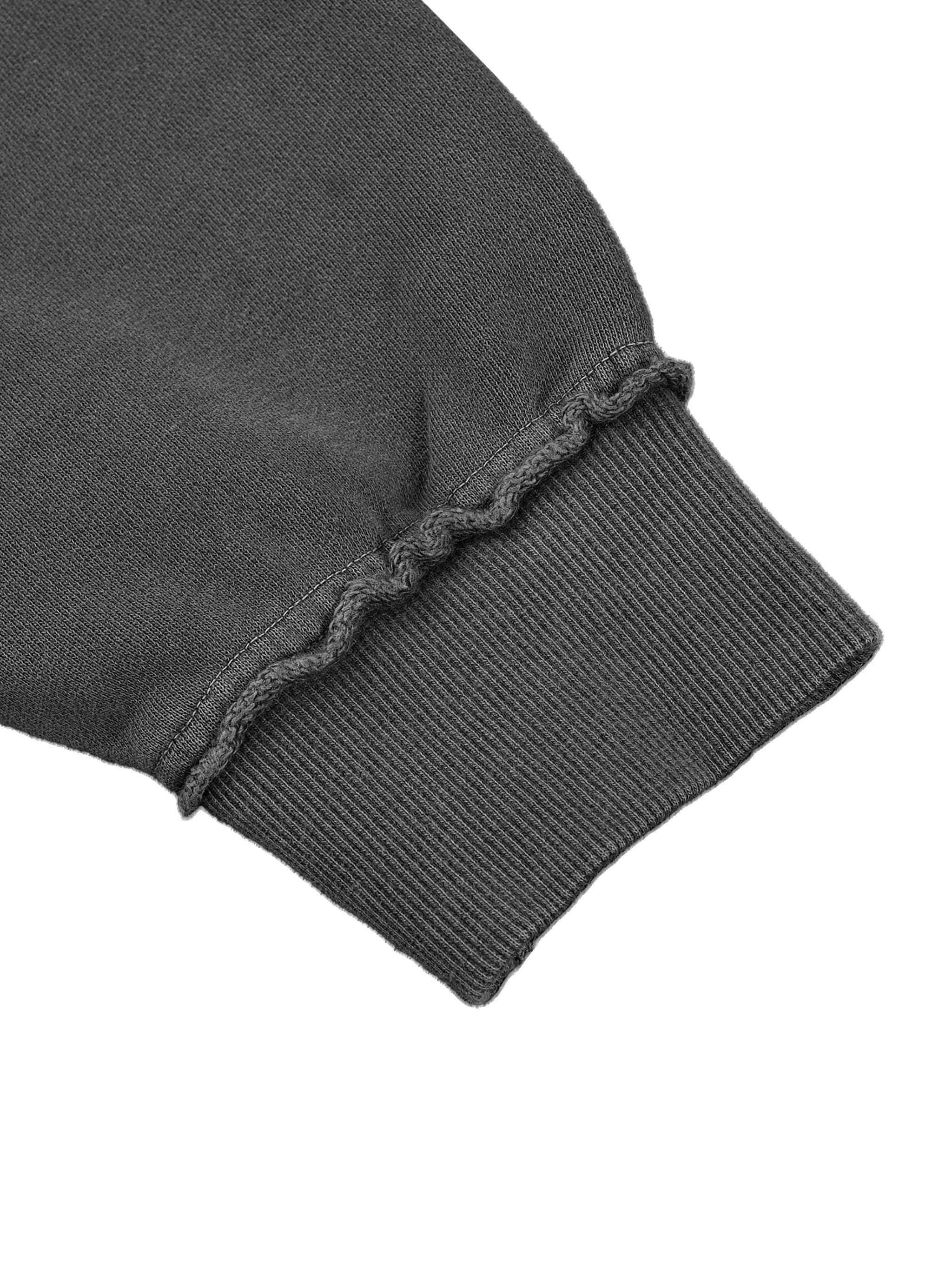 Wolvyn Sneakers Snow Washed Raw Edge Double Layered Hoodie - Wolvyn Apparel