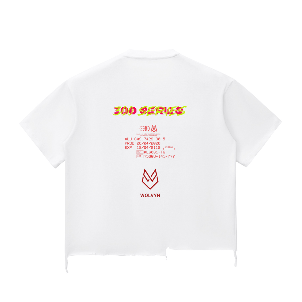 Wolvyn Snow Wash Raw - Hem Boxy T-shirt - Wolvyn Apparel