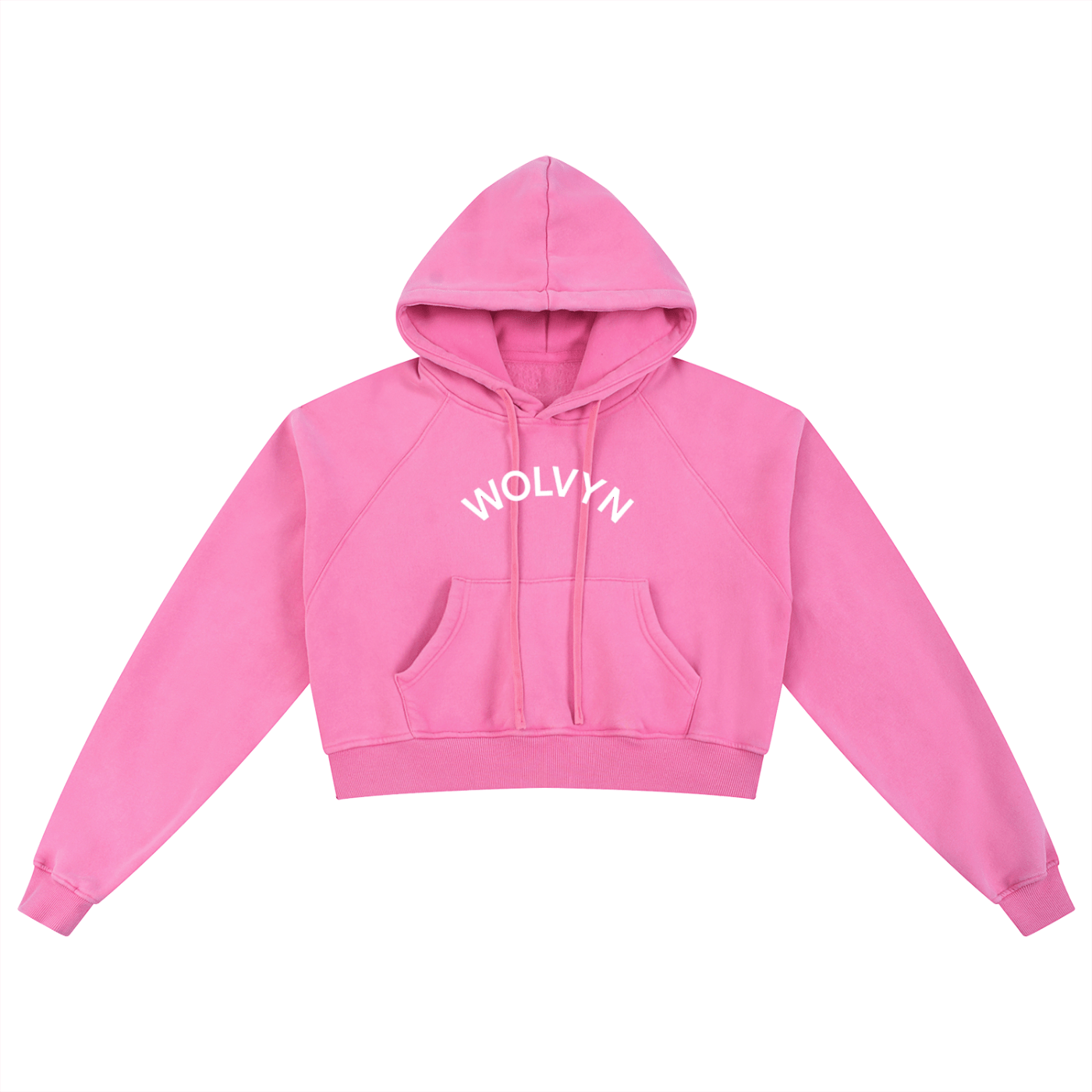 Wolvyn Snow Washed Cropped Hoodie - Wolvyn Apparel