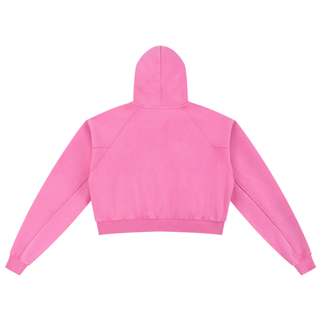 Wolvyn Snow Washed Cropped Hoodie - Wolvyn Apparel
