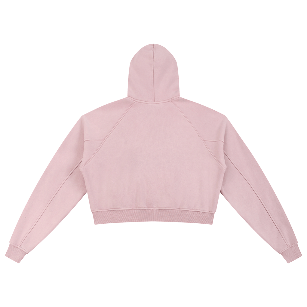 Wolvyn Snow Washed Cropped Hoodie - Wolvyn Apparel
