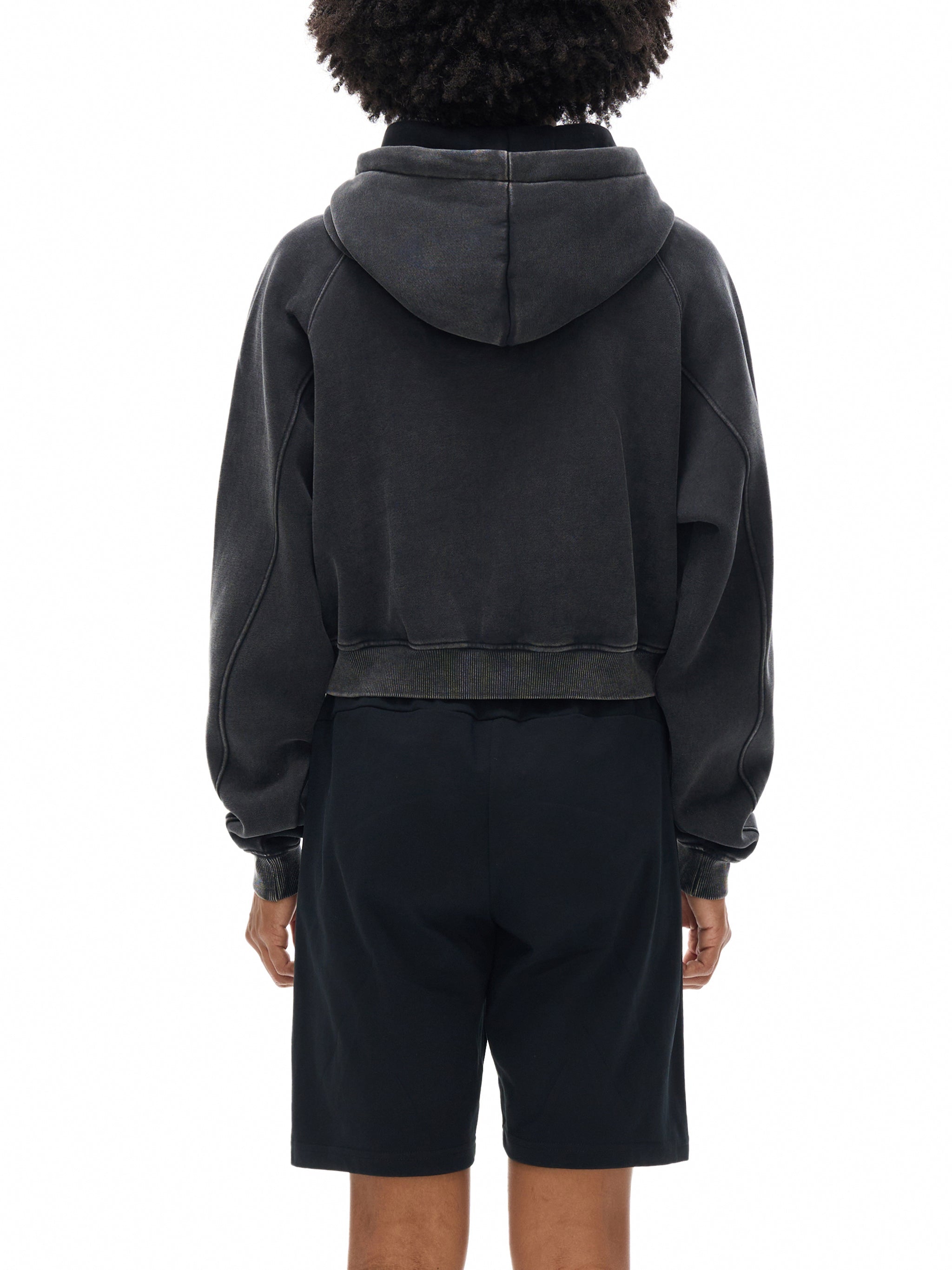 Wolvyn Snow Washed Cropped Hoodie - Wolvyn Apparel