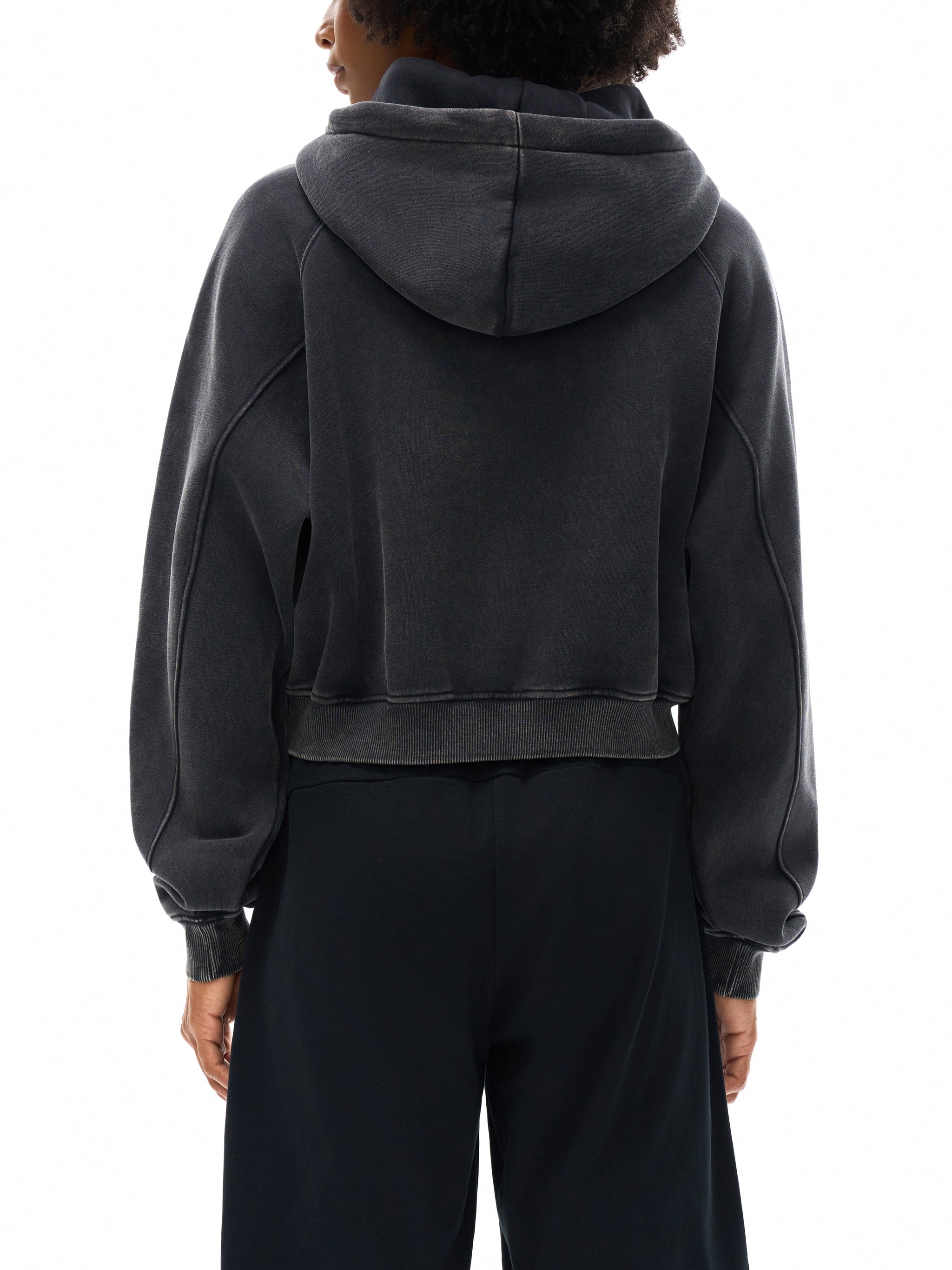 Wolvyn Snow Washed Cropped Hoodie - Wolvyn Apparel