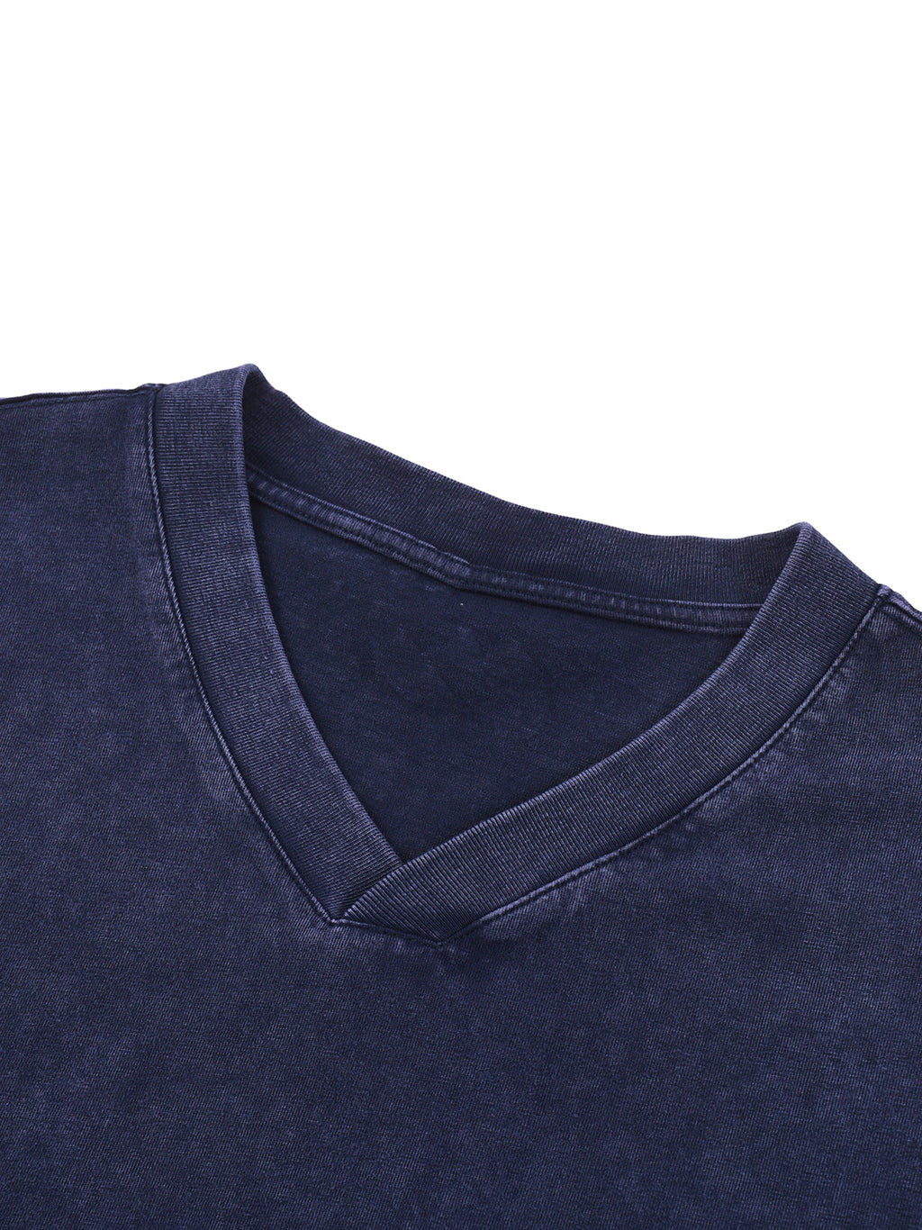 Wolvyn Snow Washed V - Neck Cotton T-Shirt - Wolvyn Apparel