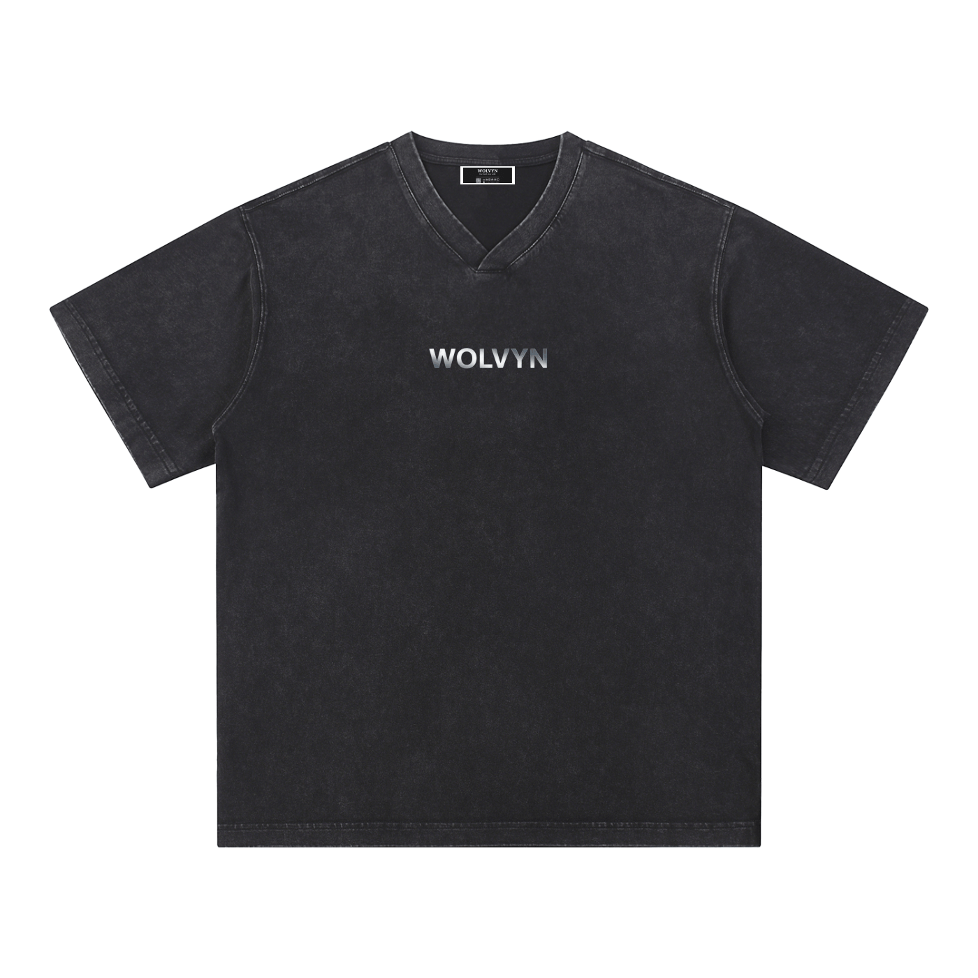 Wolvyn Snow Washed V - Neck Cotton T-Shirt - Wolvyn Apparel