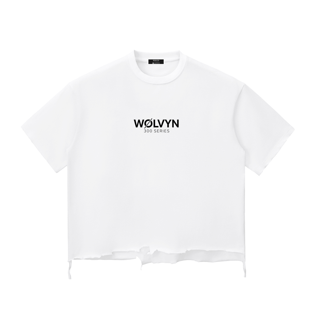 Wolvyn Sold Out Justice Snow Wash Raw - Hem Boxy T-shirt - Wolvyn Apparel