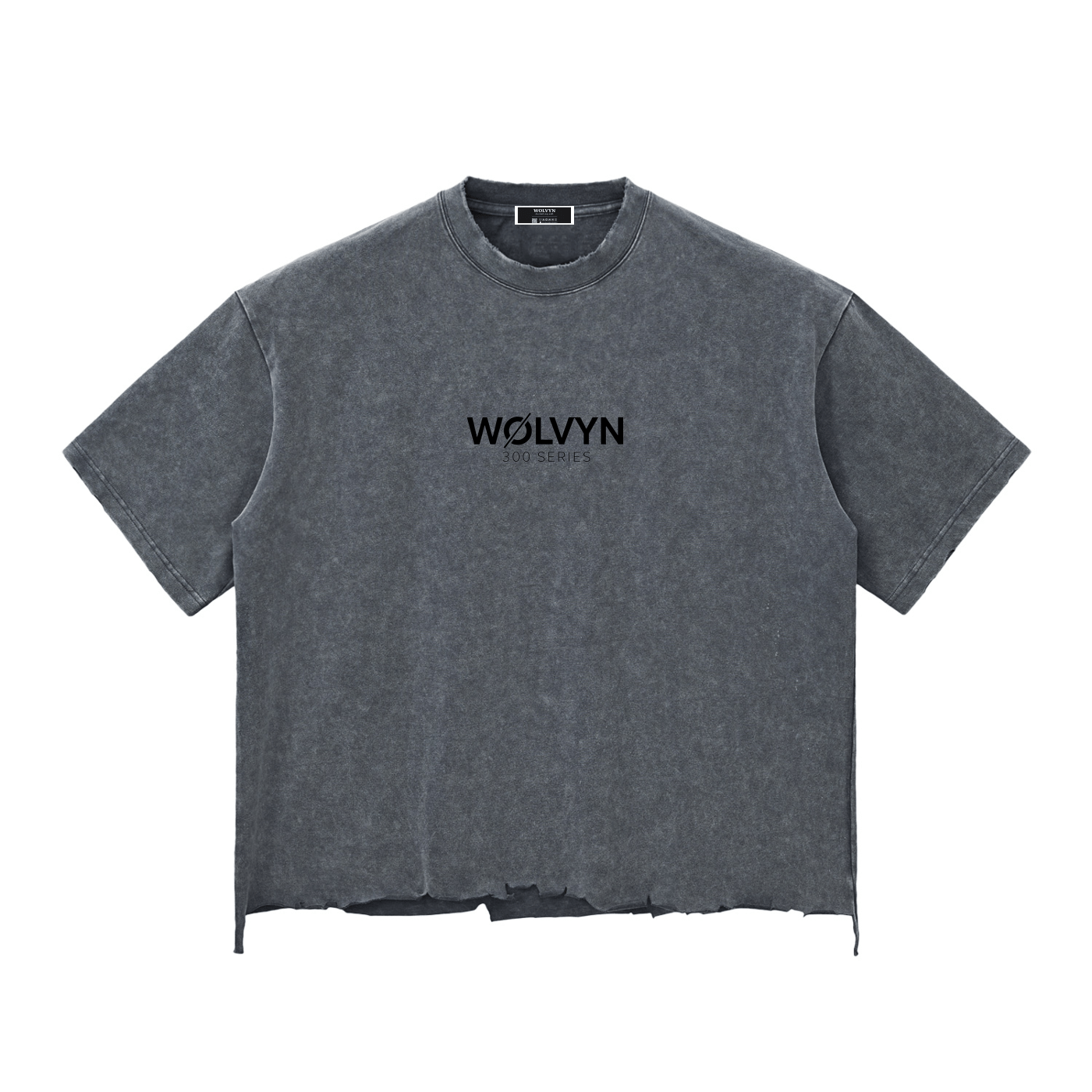 Wolvyn Sold Out Justice Snow Wash Raw - Hem Boxy T-shirt - Wolvyn Apparel