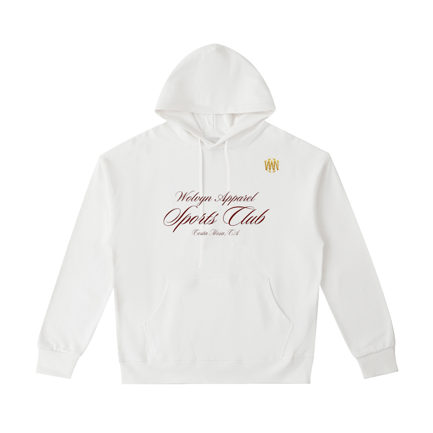 Wolvyn Sports Club Essential Heavyweight Cotton Hoodie - Wolvyn Apparel
