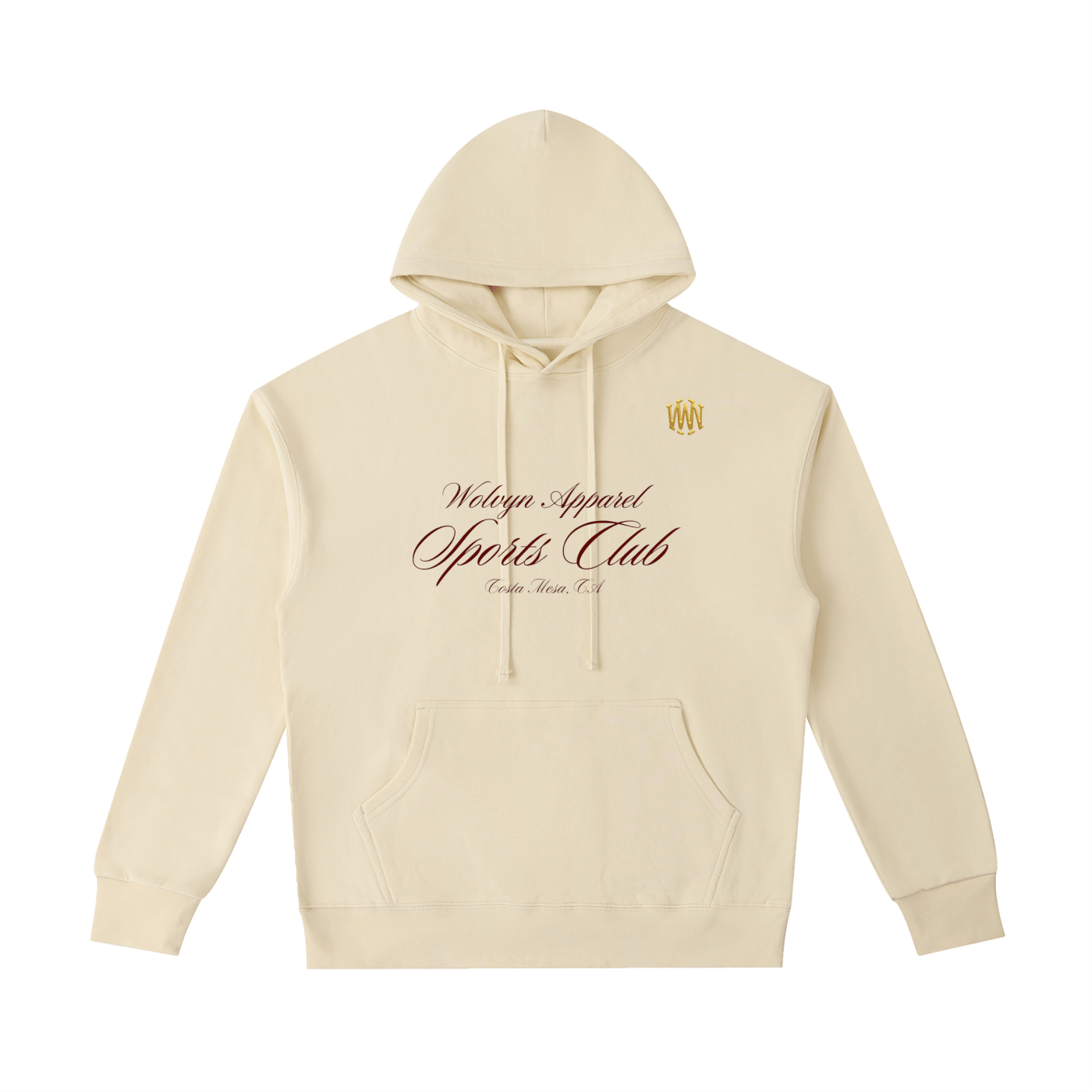 Wolvyn Sports Club Essential Heavyweight Cotton Hoodie - Wolvyn Apparel