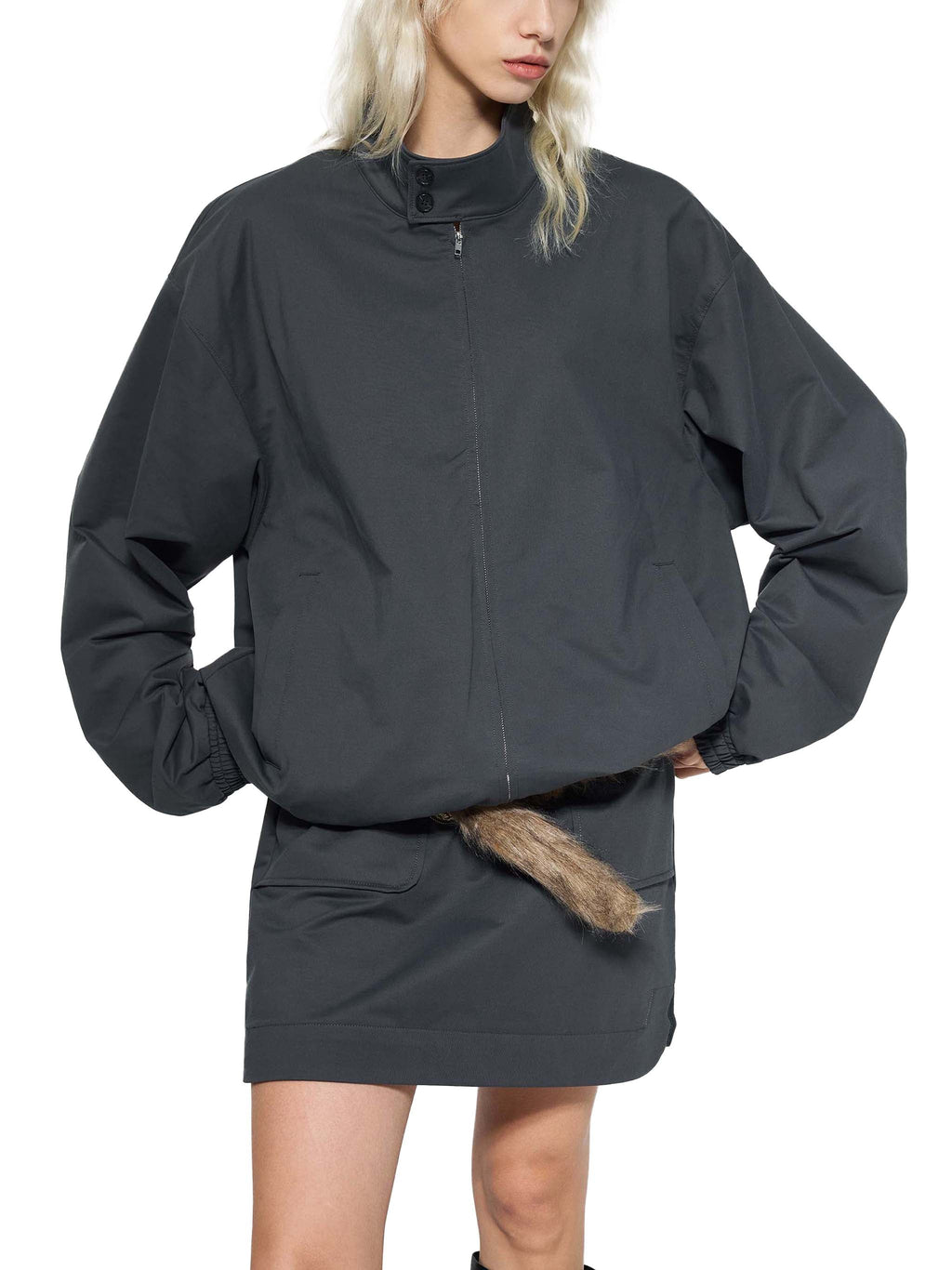 Wolvyn Stand Collar Bomber Jacket - Wolvyn Apparel