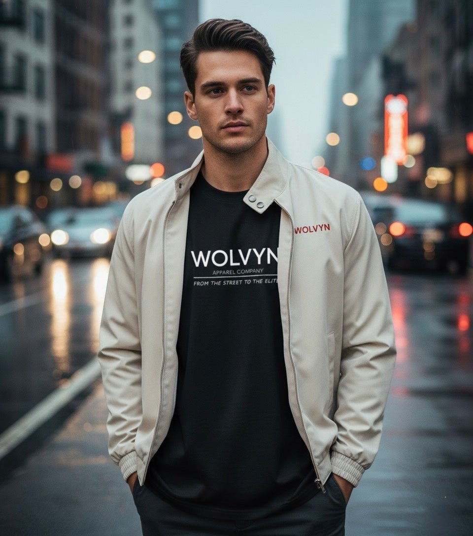 Wolvyn Stand Collar Bomber Jacket - Wolvyn Apparel
