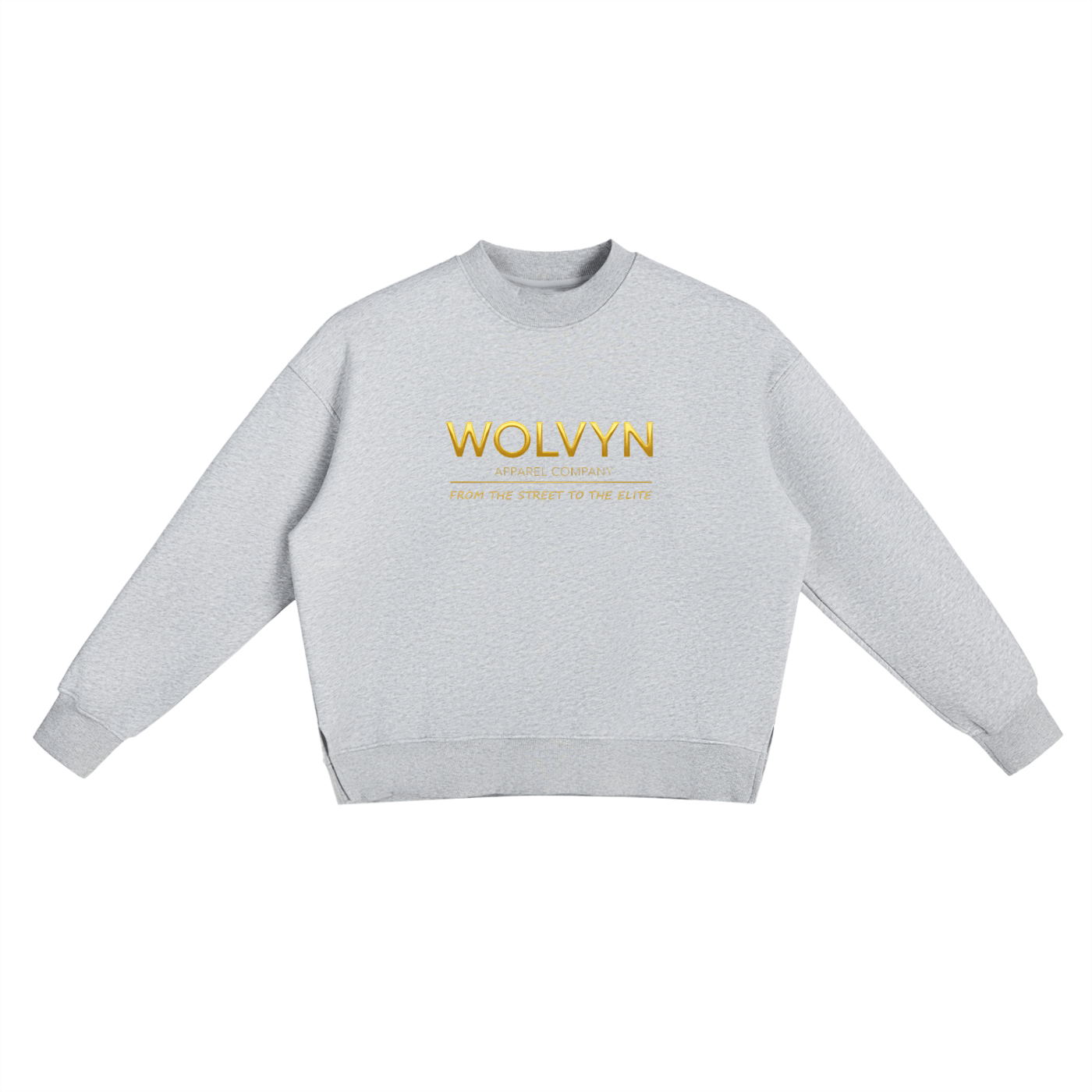 Wolvyn Street to Elite Fleece Side Slit Crewneck Sweatshirt - Wolvyn Apparel