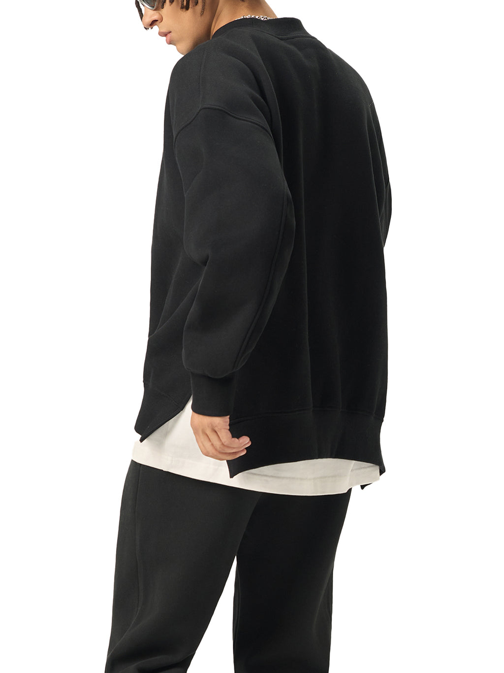 Wolvyn Street to Elite Fleece Side Slit Crewneck Sweatshirt - Wolvyn Apparel