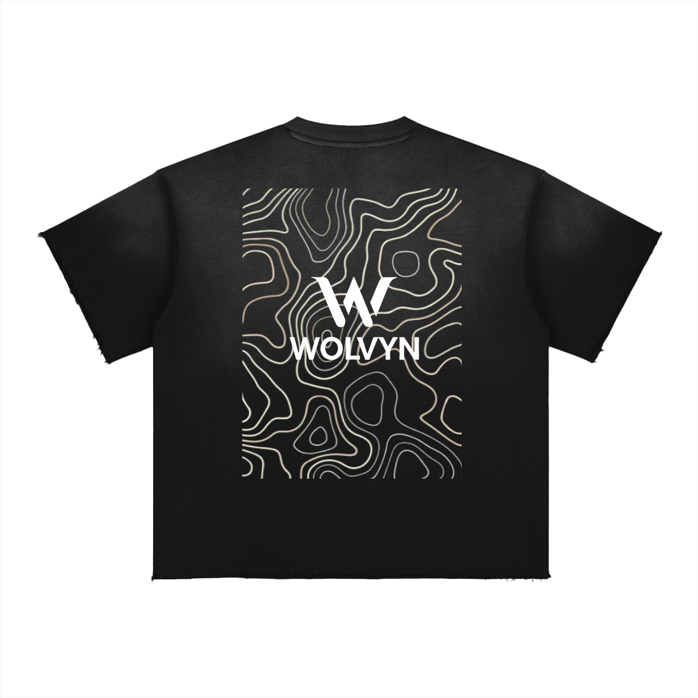 Wolvyn Sun Fade Raw Edge T-Shirt - Wolvyn Apparel