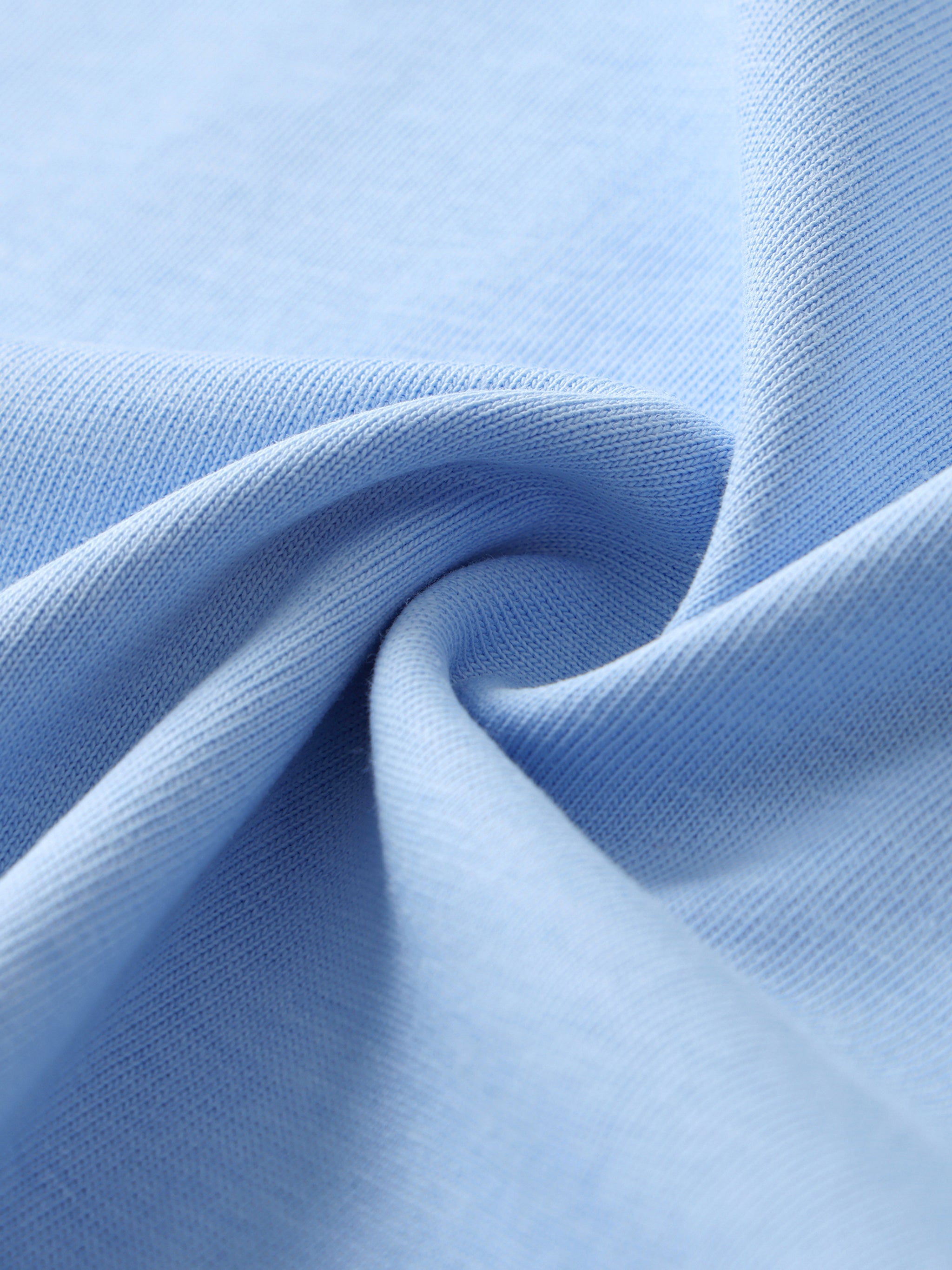 Wolvyn Tennis Club Contrast Tape Crewneck Cotton T-Shirt - Wolvyn Apparel