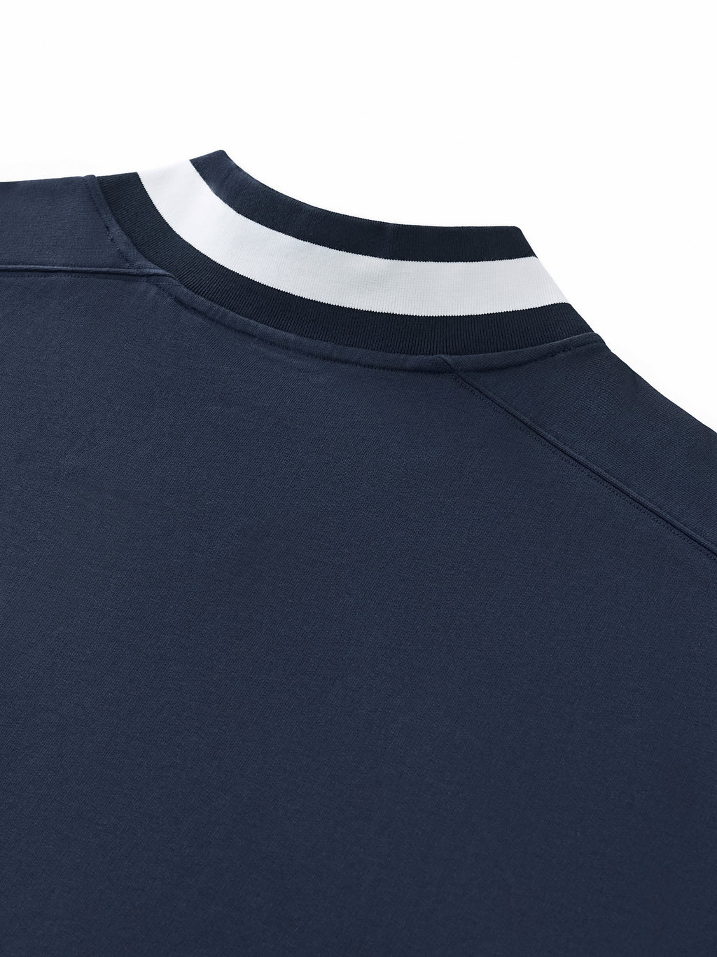 Wolvyn Tennis Club V - Neck Contrast Collar Boxy Sweatshirt - Wolvyn Apparel