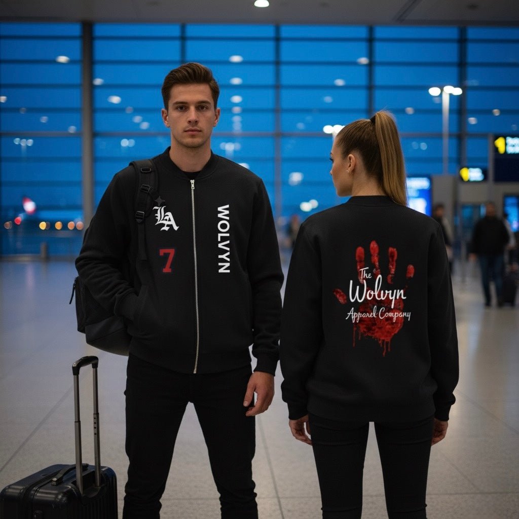 Wolvyn “The Brand” Zip - Up Fleeced Varsity Jacket - Wolvyn Apparel