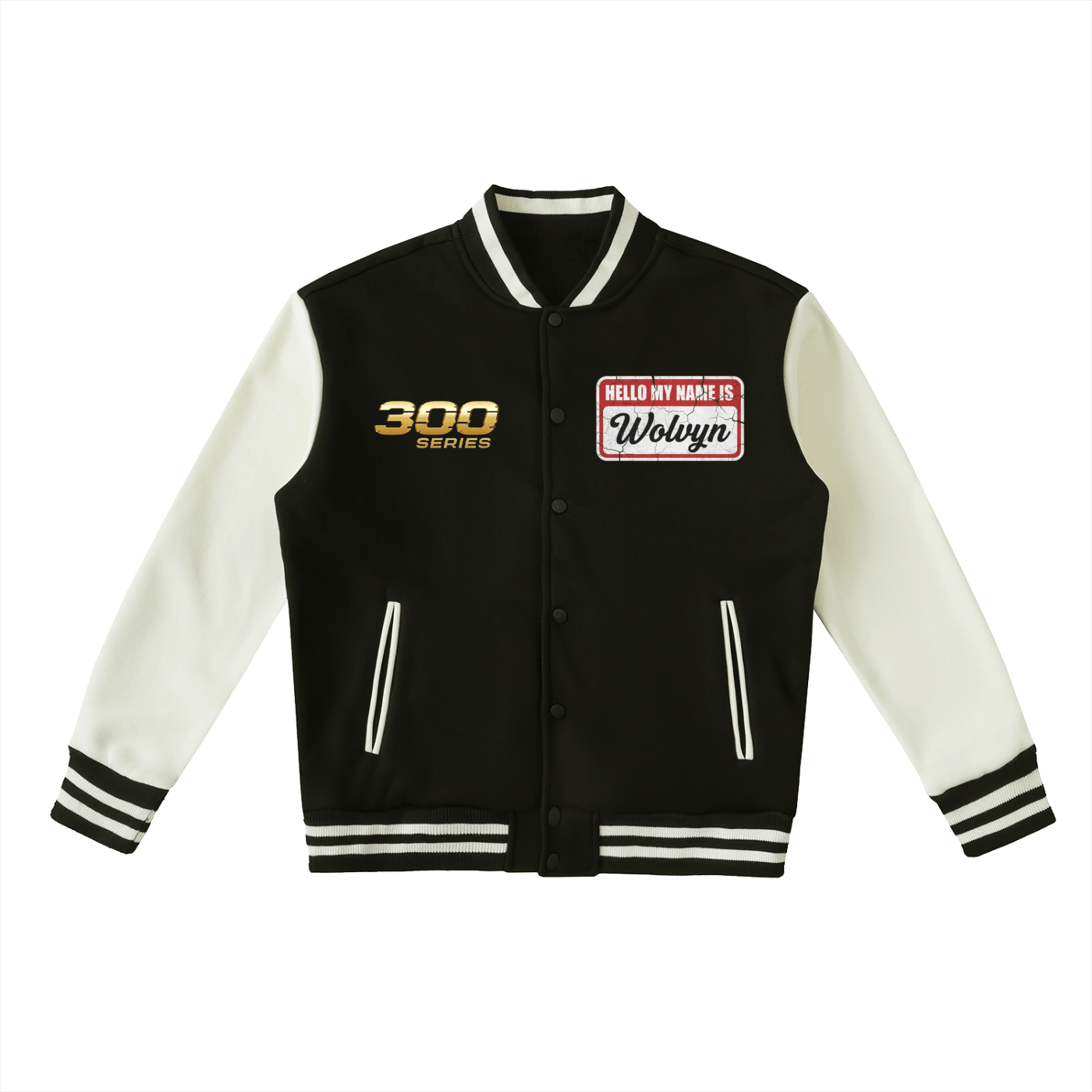 Wolvyn Two - Tone Fleeced Varsity Jacket - Wolvyn Apparel