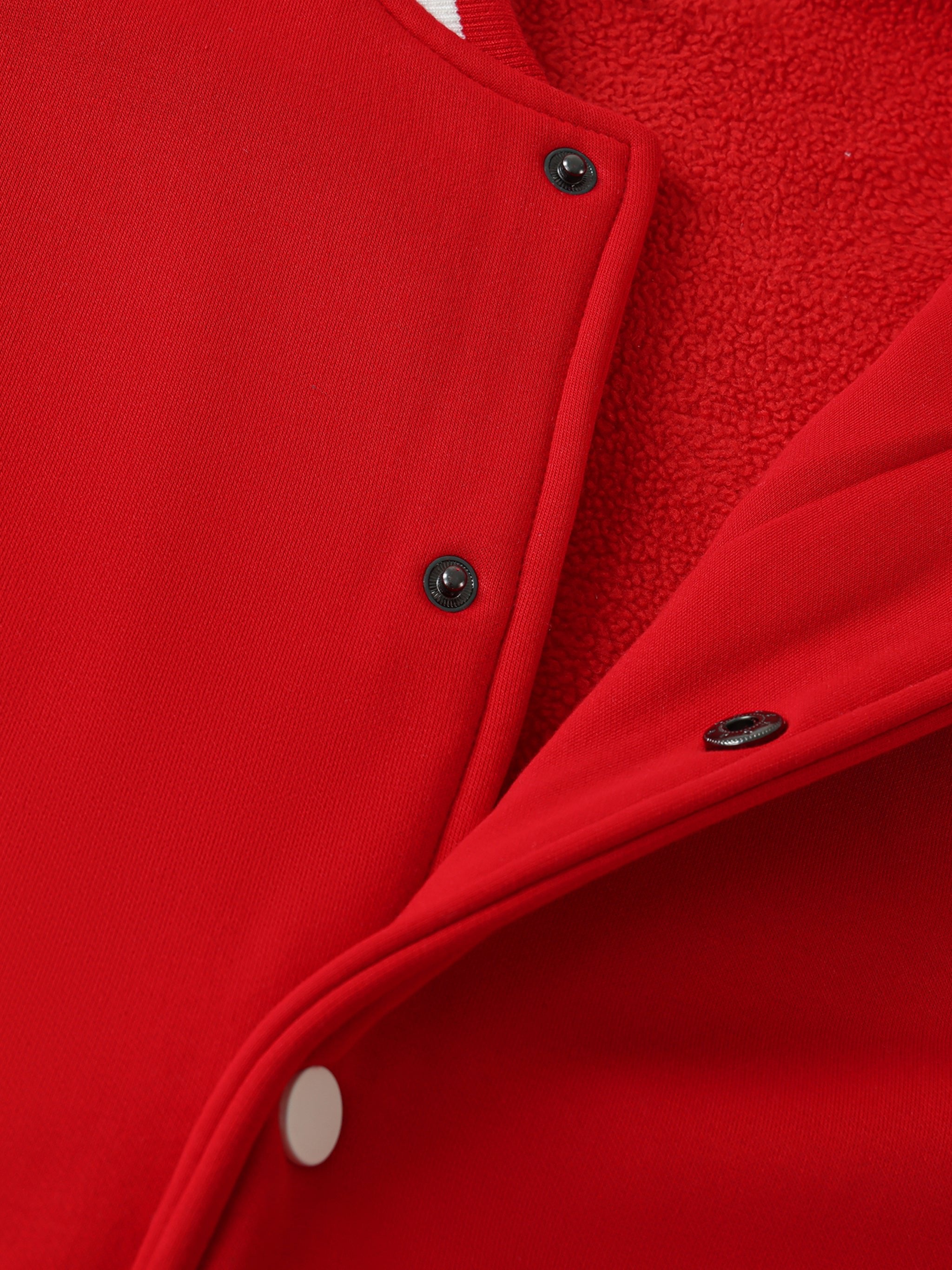 Wolvyn Two - Tone Fleeced Varsity Jacket - Wolvyn Apparel