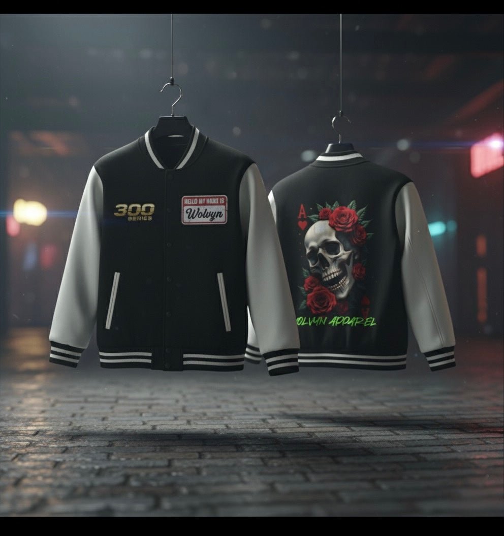 Wolvyn Two - Tone Fleeced Varsity Jacket - Wolvyn Apparel