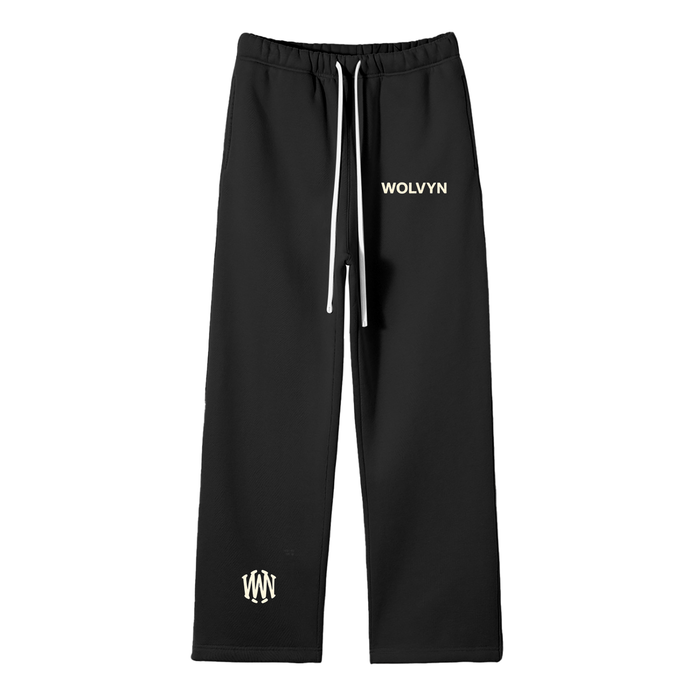 Wolvyn Unisex Solid Color Fleece Straight Leg Pants - Wolvyn Apparel