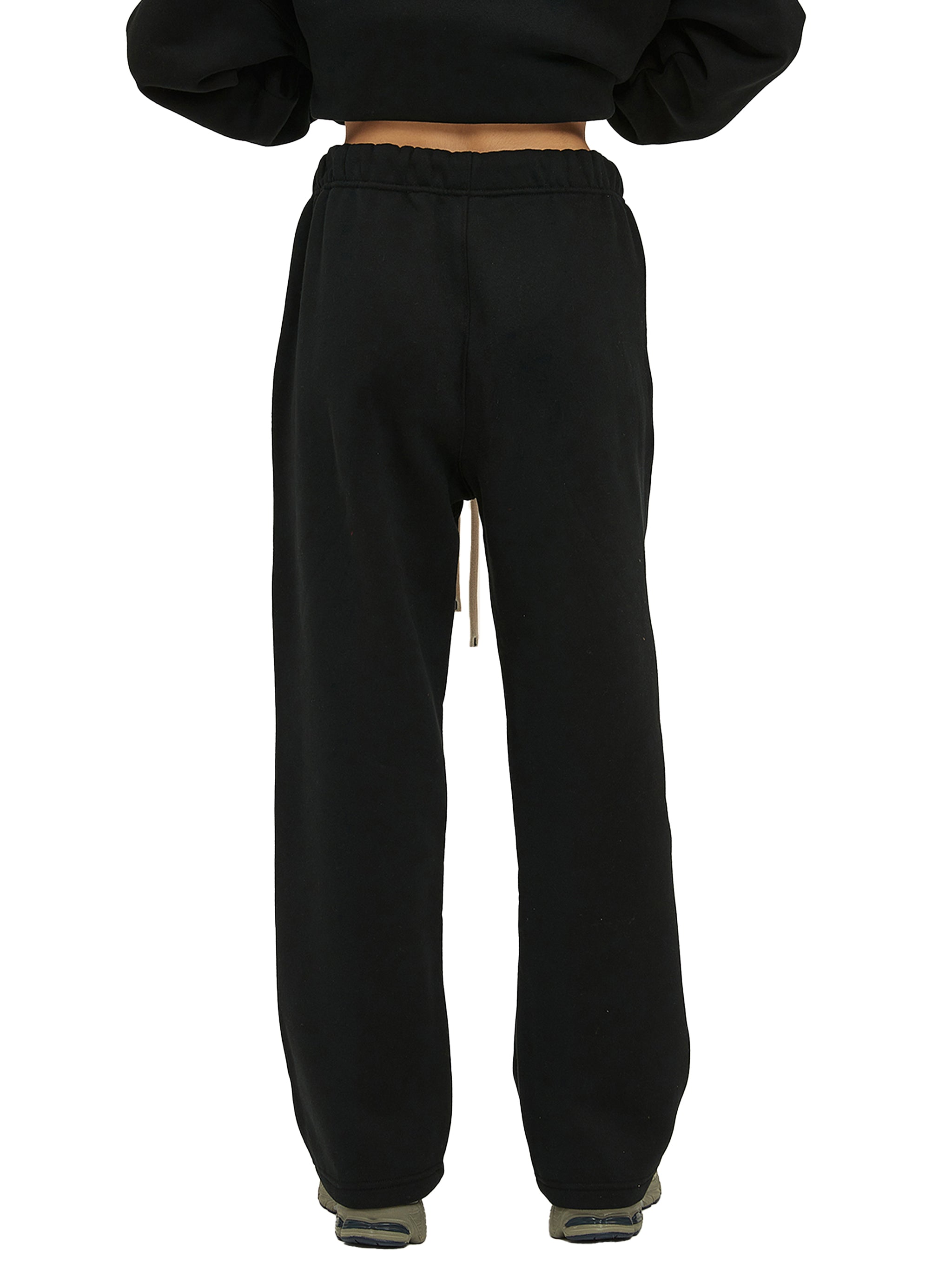 Wolvyn Unisex Solid Color Fleece Straight Leg Pants - Wolvyn Apparel