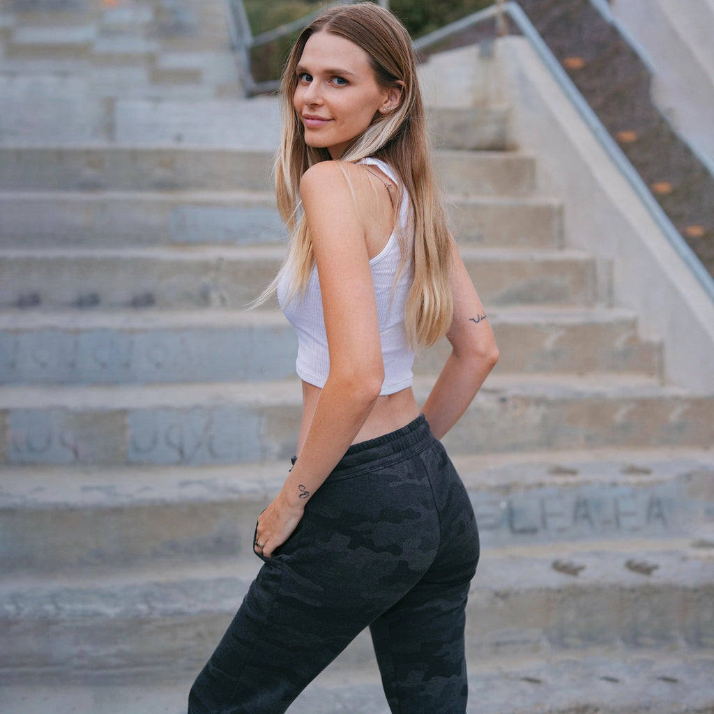 Wolvyn Womens Camo Wash Sweatpants - Wolvyn Apparel