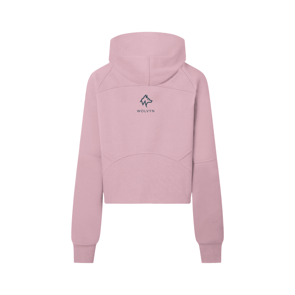 Wolvyn Women’s Cropped Half - Zip Hoodie - Wolvyn Apparel