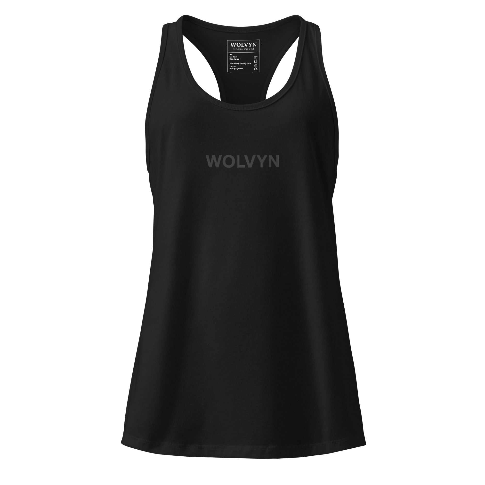 Wolvyn Women’s fitted racerback tank top - Wolvyn Apparel