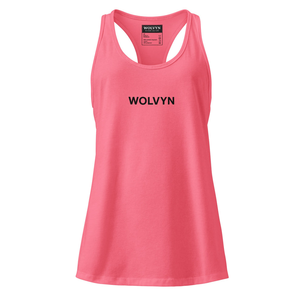 Wolvyn Women’s fitted racerback tank top - Wolvyn Apparel