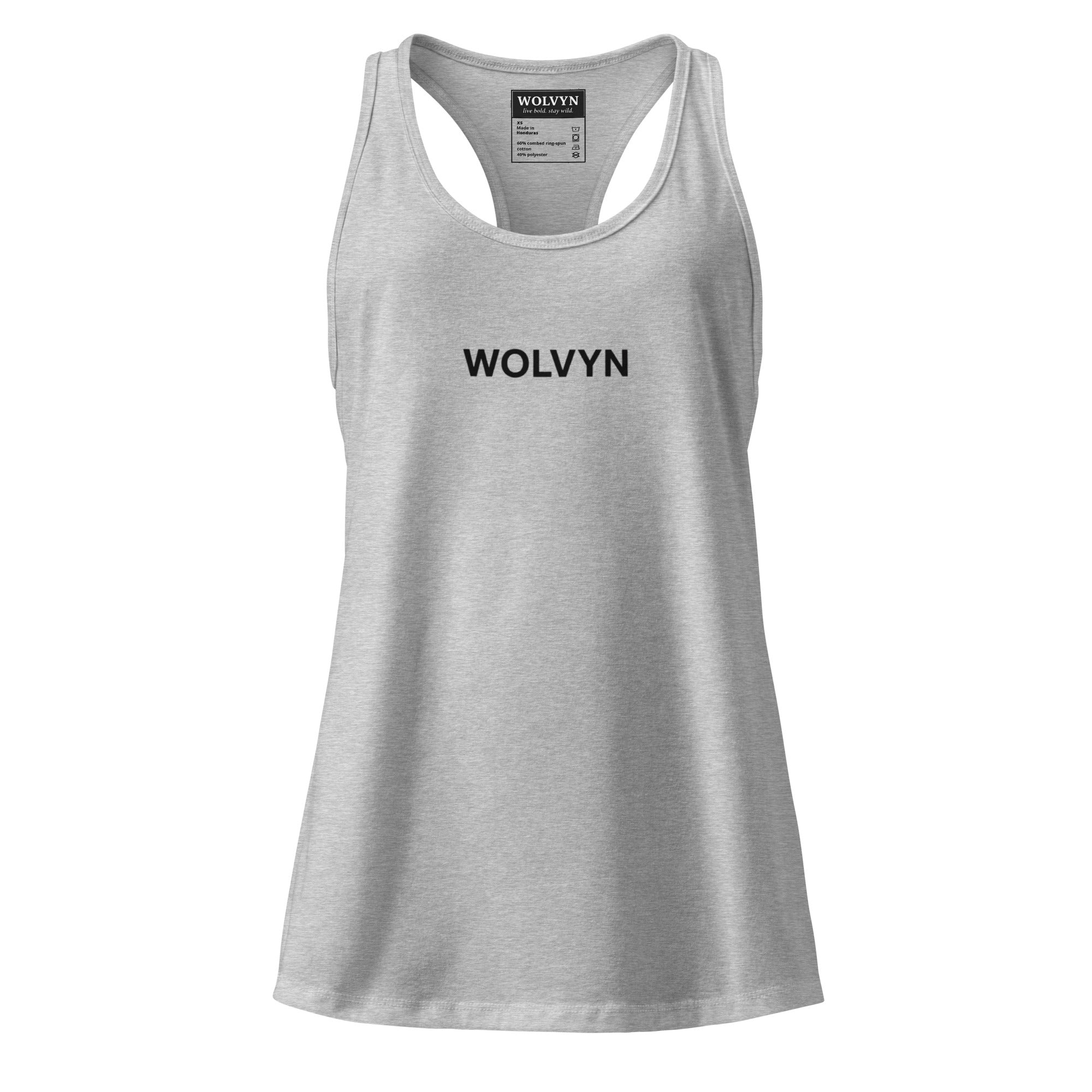 Wolvyn Women’s fitted racerback tank top - Wolvyn Apparel